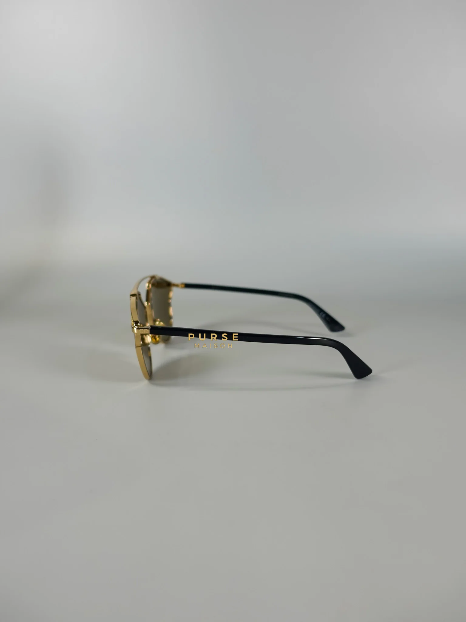 Christian Dior So Real S Aviator Sunglasses Studded Acetate and Metal Gold - Image 3