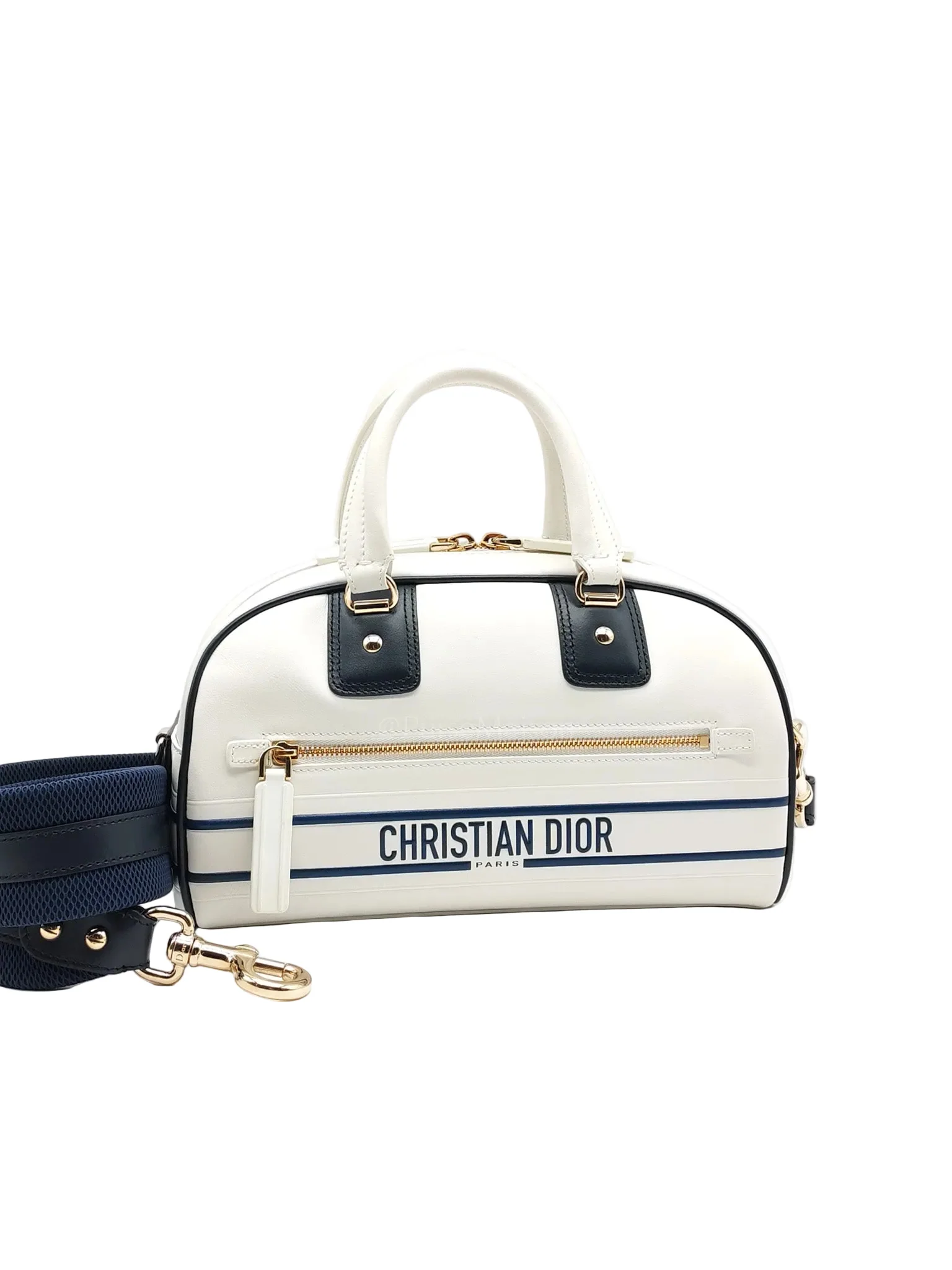 Christian Dior Vibe Zip Small Bowling Calfskin Shoulder Bag - Image 2