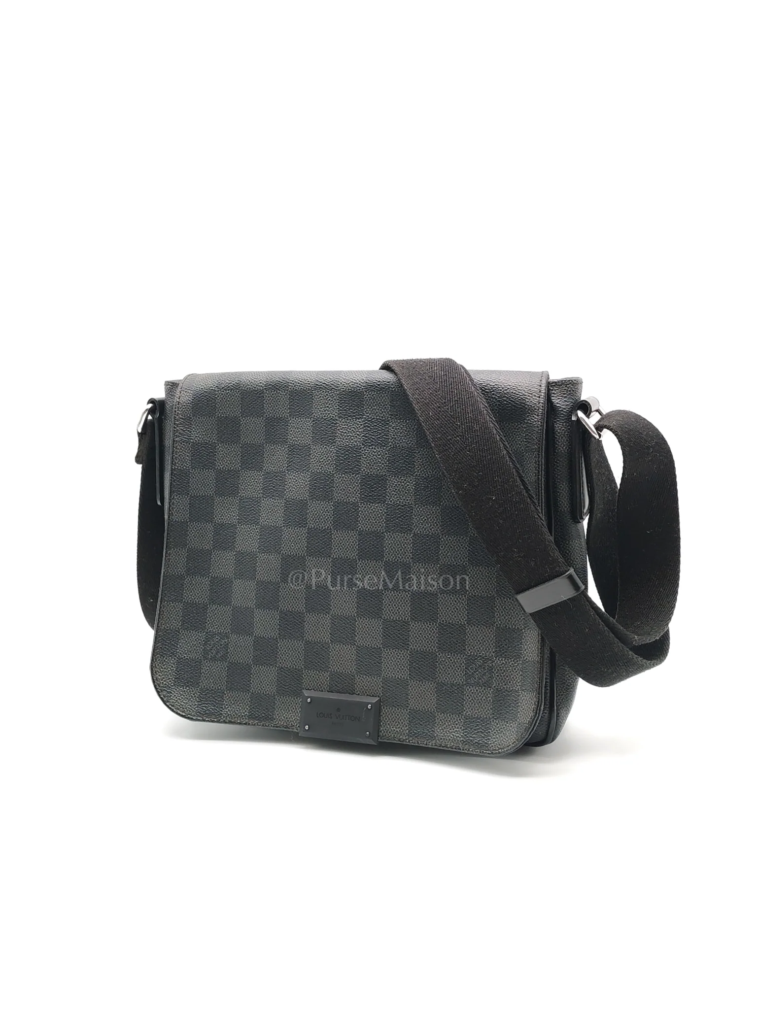 Louis Vuitton District PM Messenger Bag in Damier Graphite Canvas (Date Code: FL4105) - Image 3