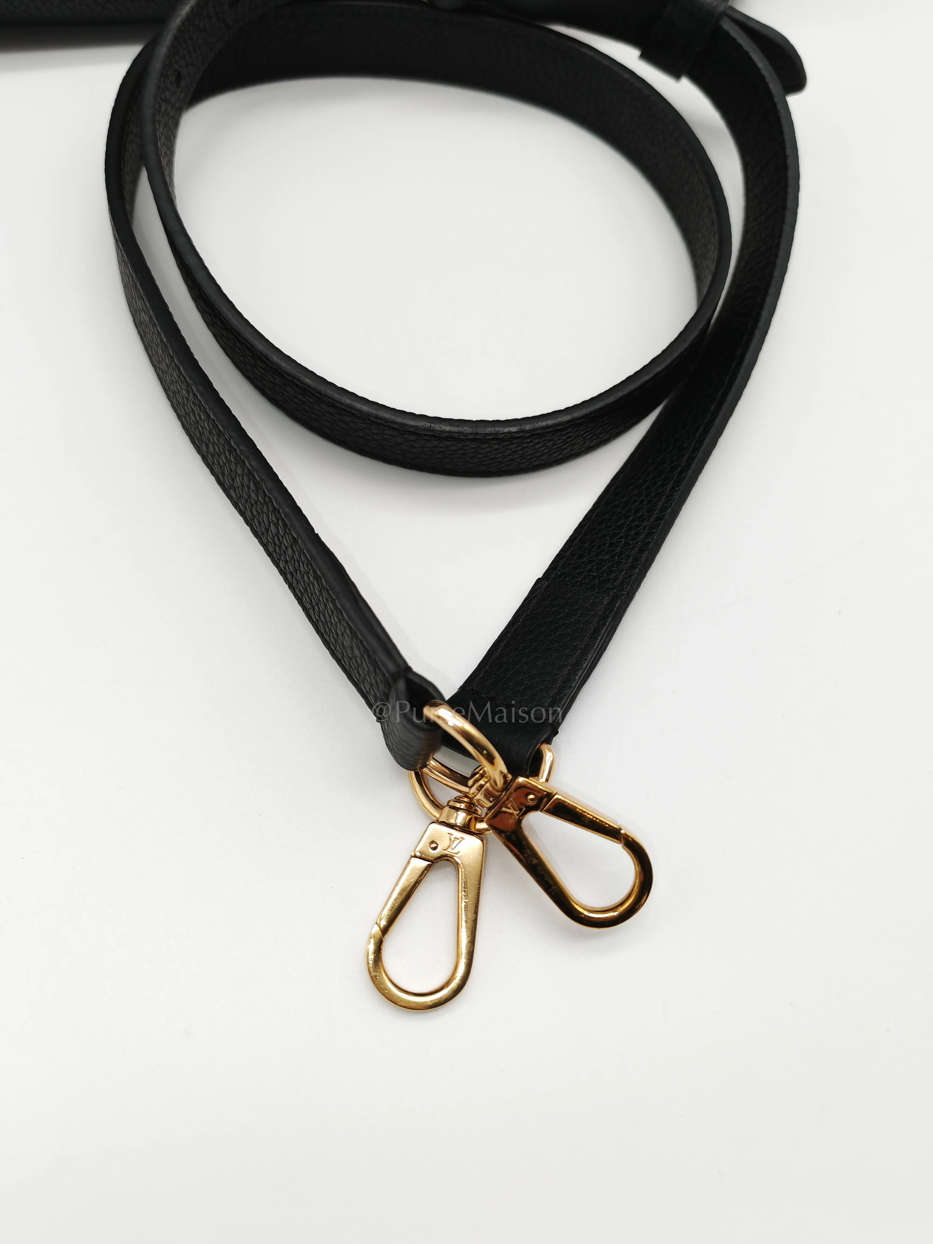 Louis Vuitton Double V Monogram Canvas and Black Grained Leather Shoulder Bag (Date Code: TR4137) - Image 34