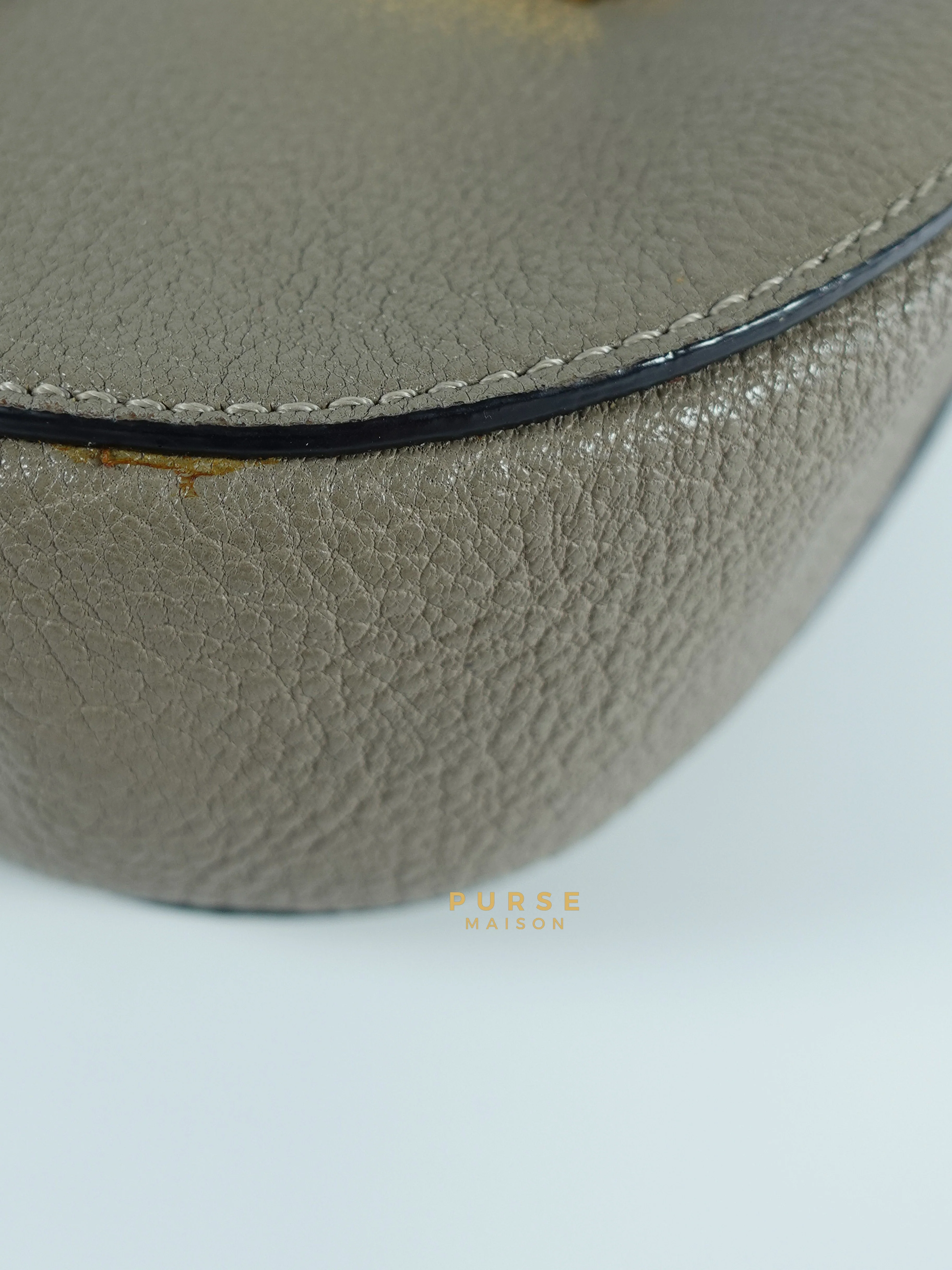 Chloe Drew Small Grey Chain Crossbody Bag - Image 17