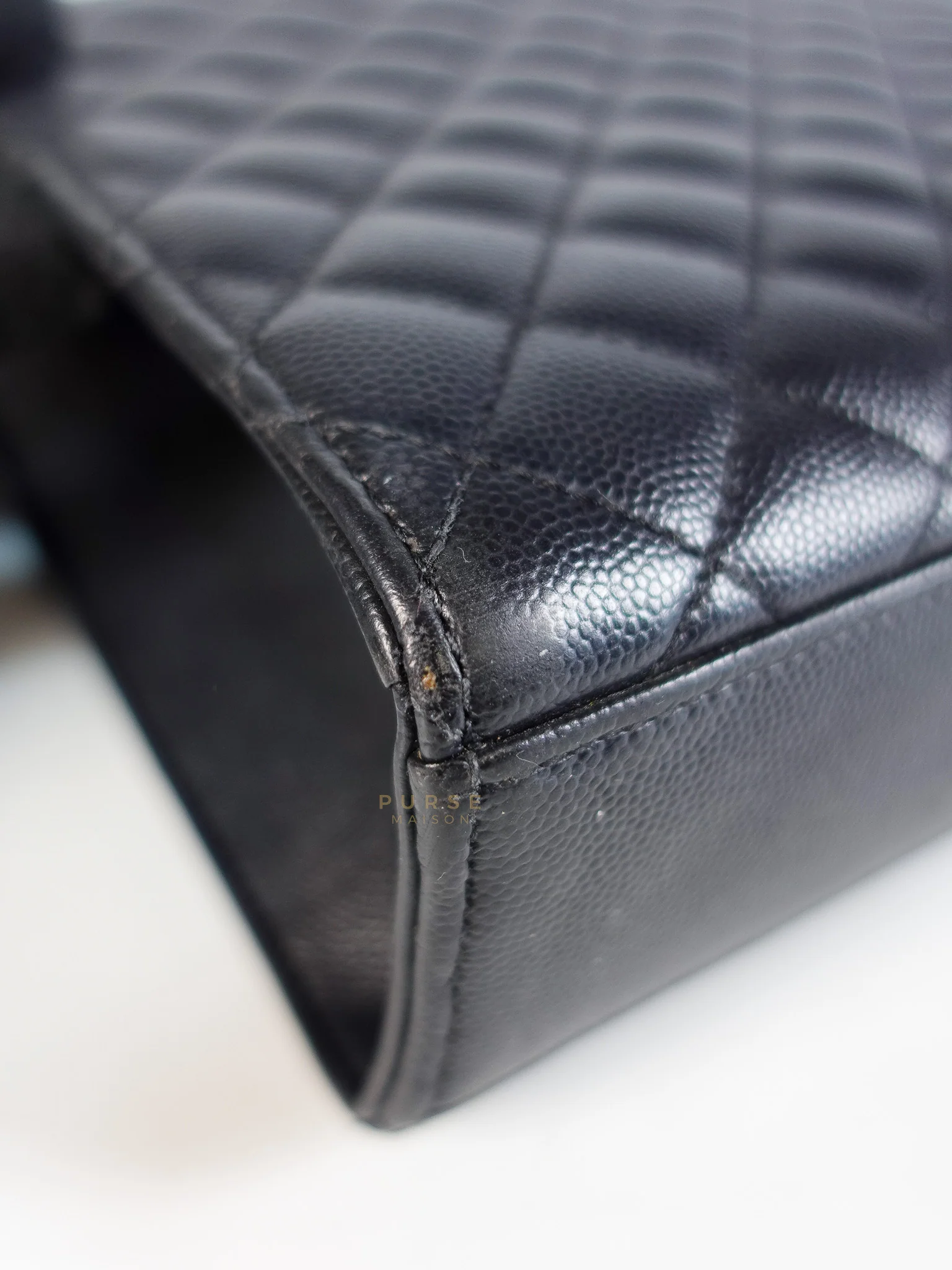 Yves Saint Laurent Envelope Large Shoulder Bag in Black Tri Quilted Grained Leather & Silver Hardware - Image 9