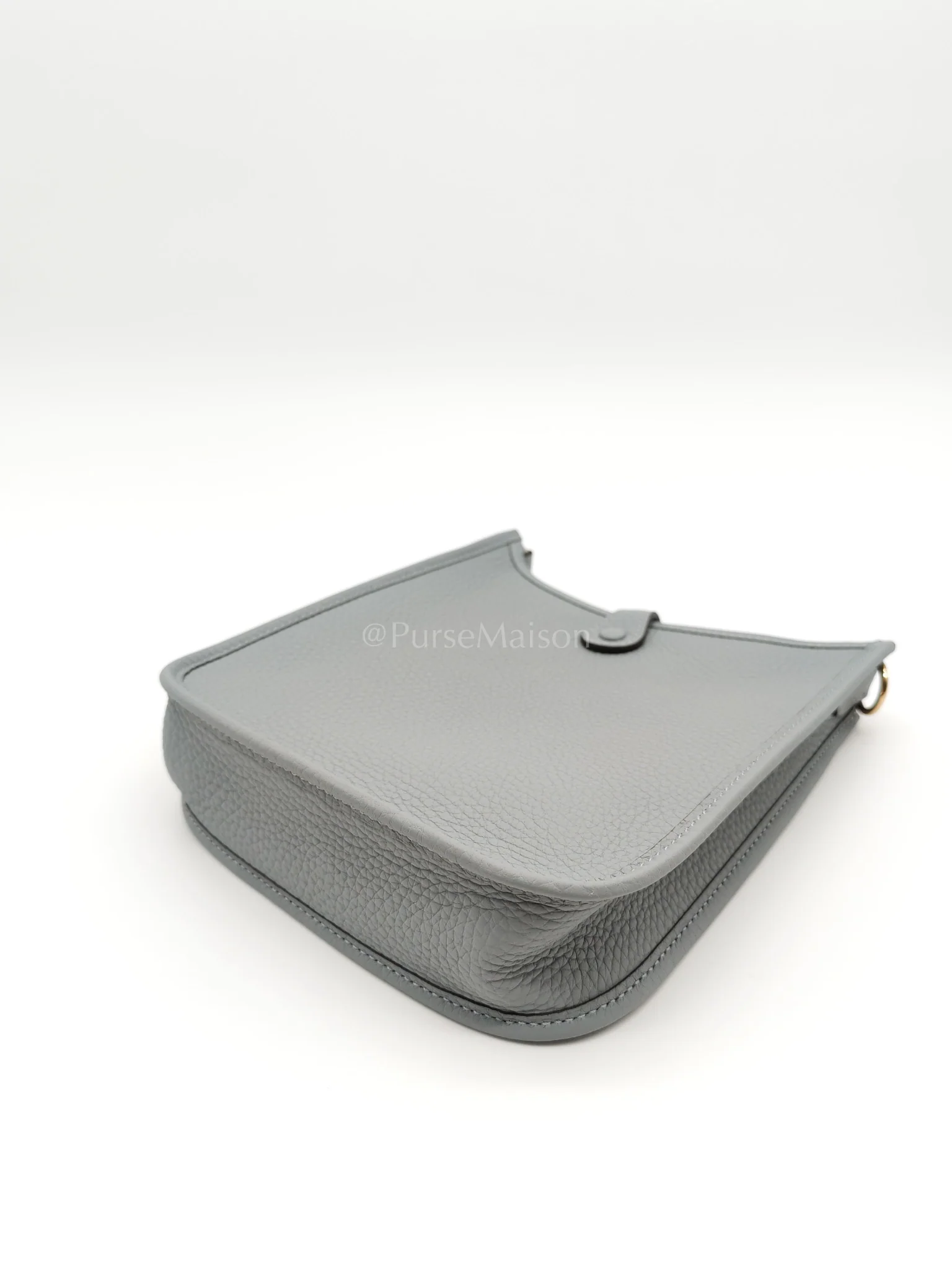 Hermes Evelyne 16 TPM in Gris Pantin Clemence Leather Gold Hardware Stamp K (2025) - Image 11