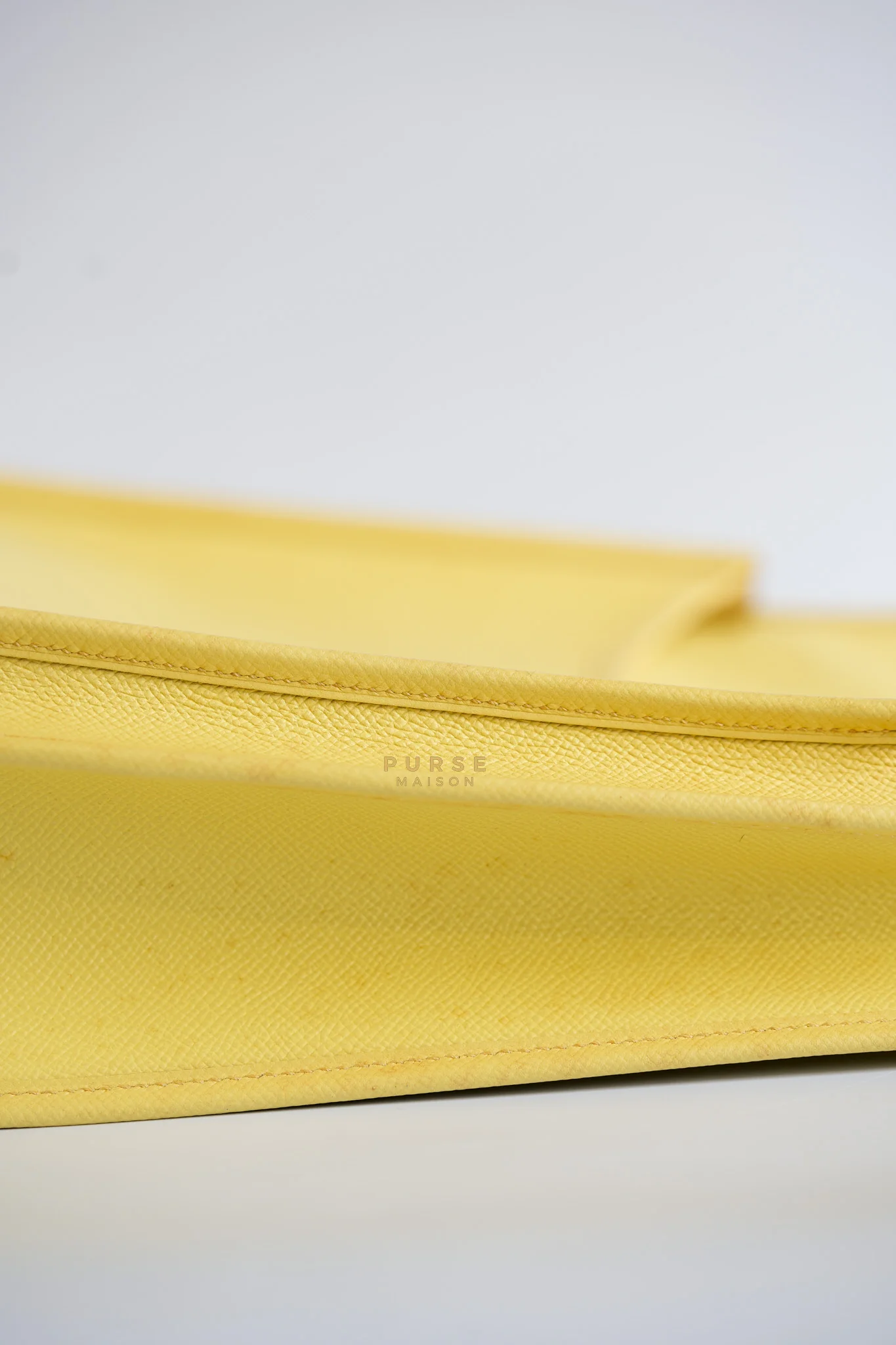 Hermes Evelyne III GM Jaune Poussin Clemence in Palladium Hardware Stamp T - Image 20