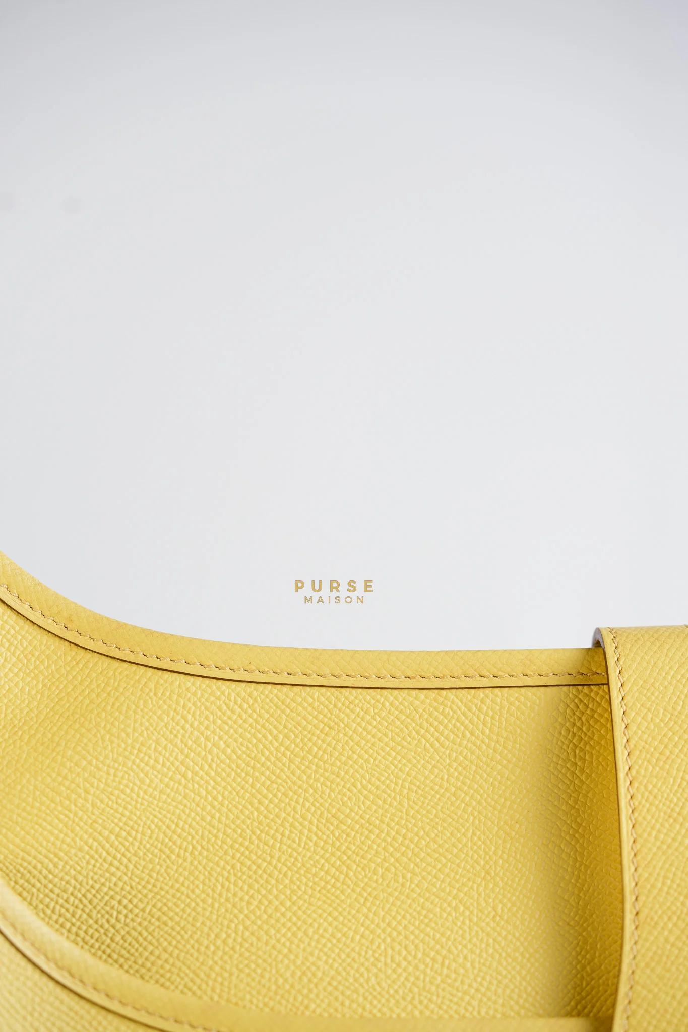 Hermes Evelyne III GM Jaune Poussin Clemence in Palladium Hardware Stamp T - Image 27