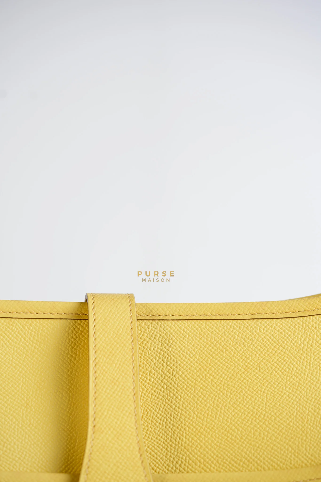 Hermes Evelyne III GM Jaune Poussin Clemence in Palladium Hardware Stamp T - Image 28