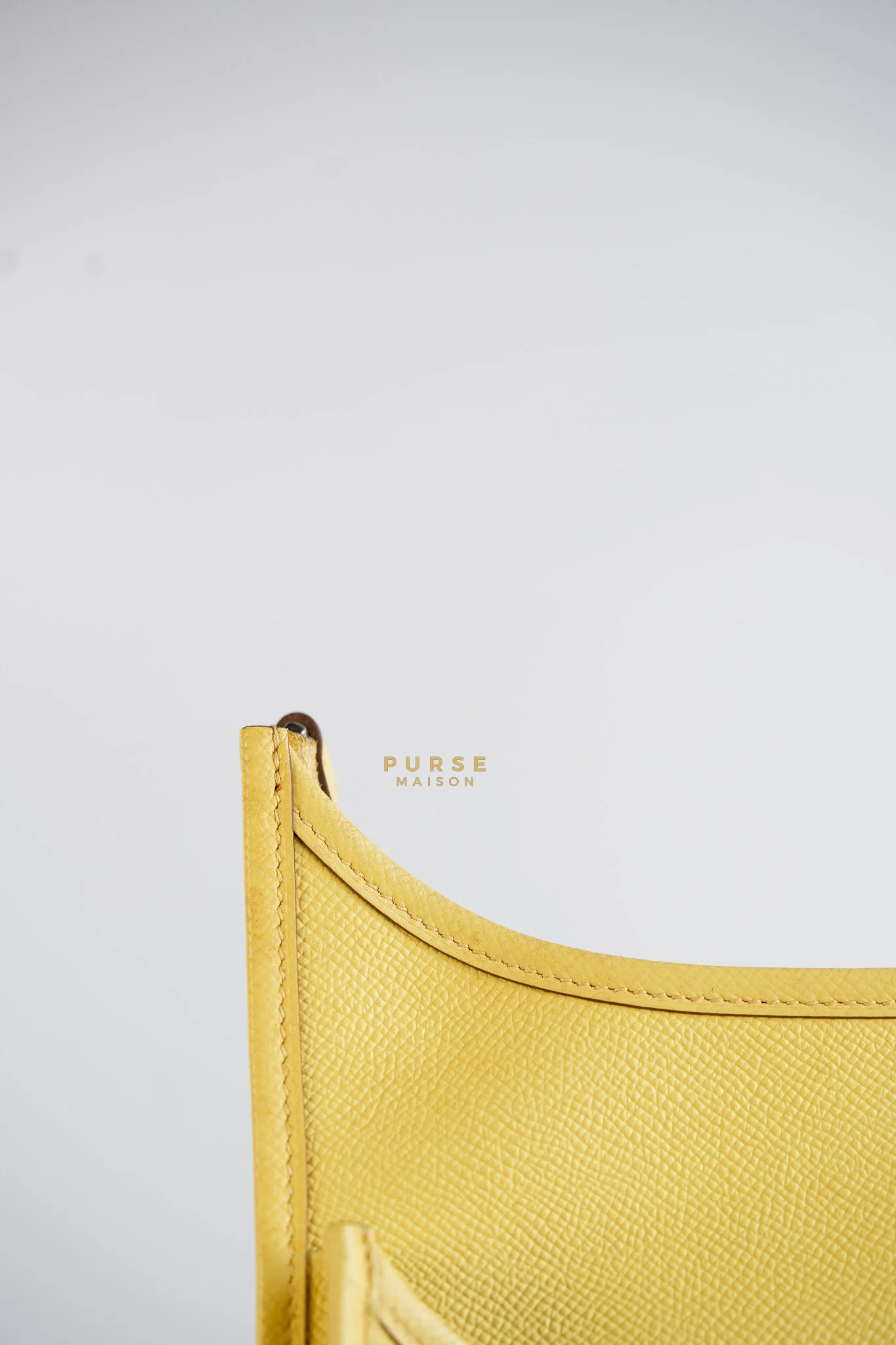 Hermes Evelyne III GM Jaune Poussin Clemence in Palladium Hardware Stamp T - Image 29