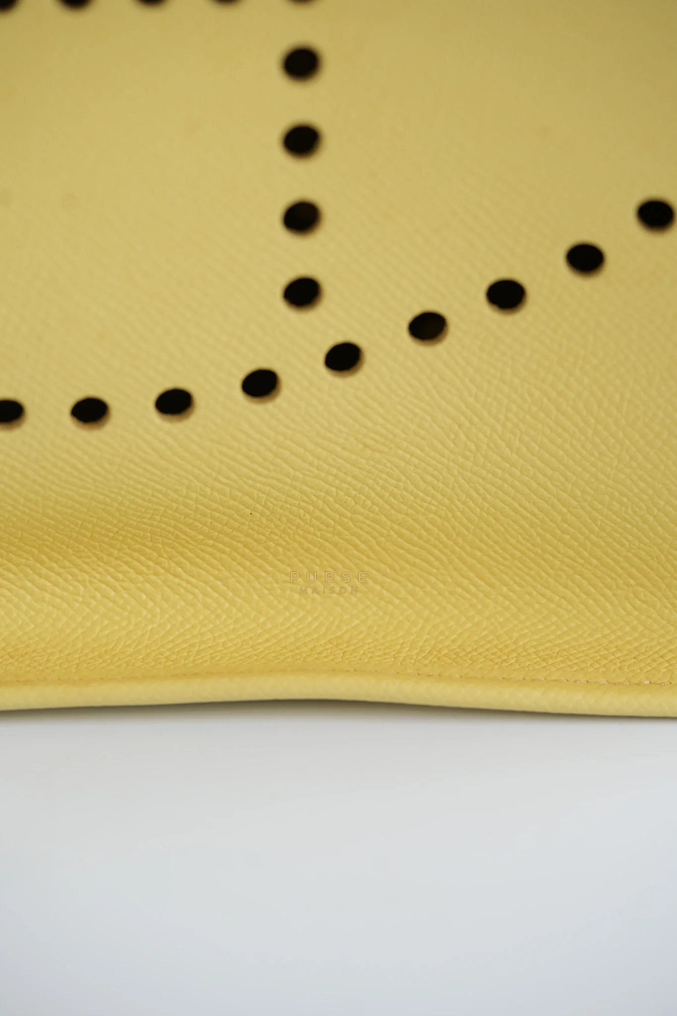 Hermes Evelyne III GM Jaune Poussin Clemence in Palladium Hardware Stamp T - Image 39