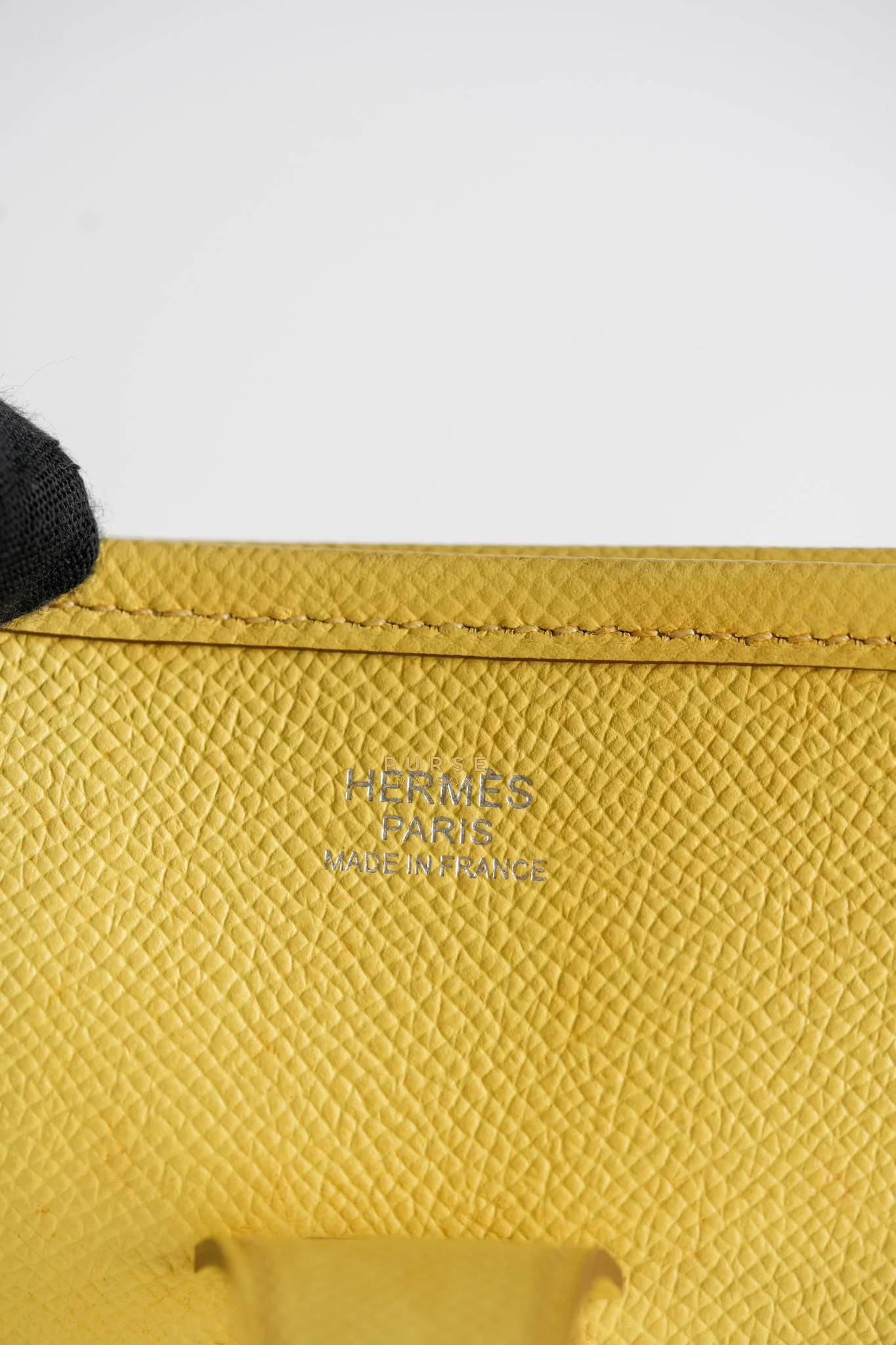 Hermes Evelyne III GM Jaune Poussin Clemence in Palladium Hardware Stamp T - Image 49
