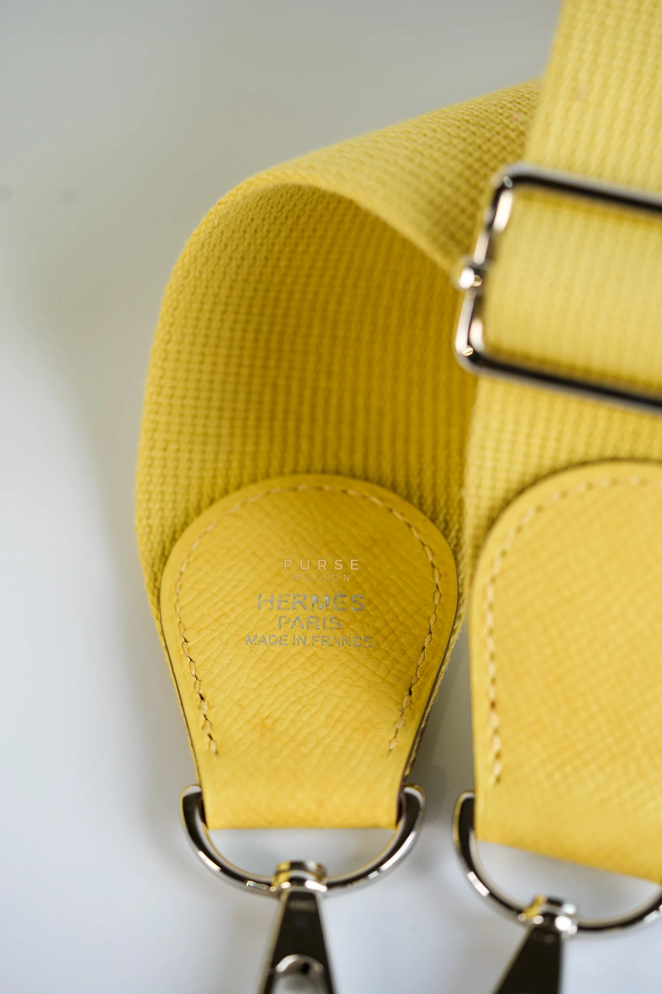 Hermes Evelyne III GM Jaune Poussin Clemence in Palladium Hardware Stamp T - Image 55