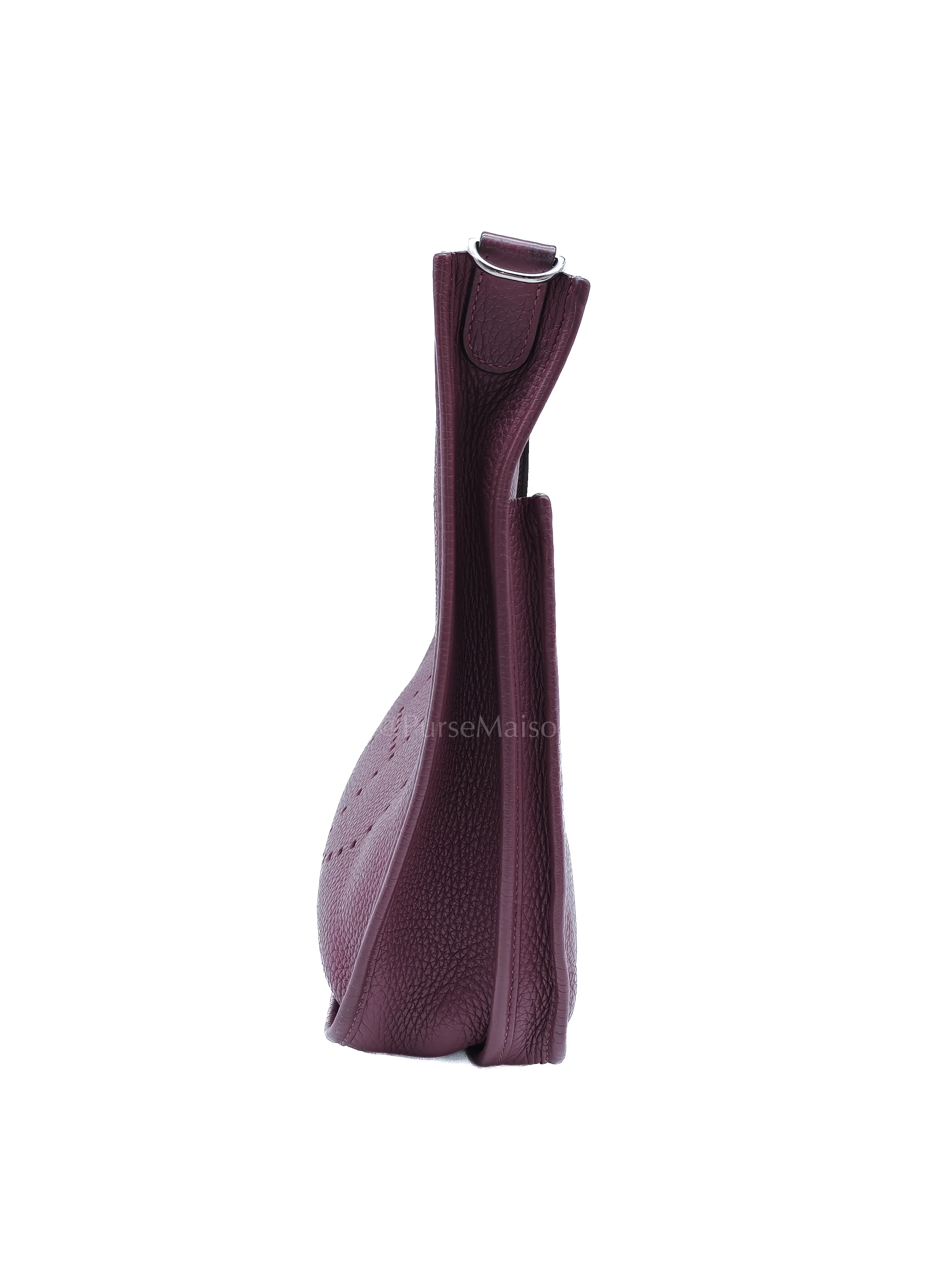 Hermes Evelyne PM in Anemone Taurillom Clemence Leather & Palladium Hardware Stamp Square R (2014) - Image 5