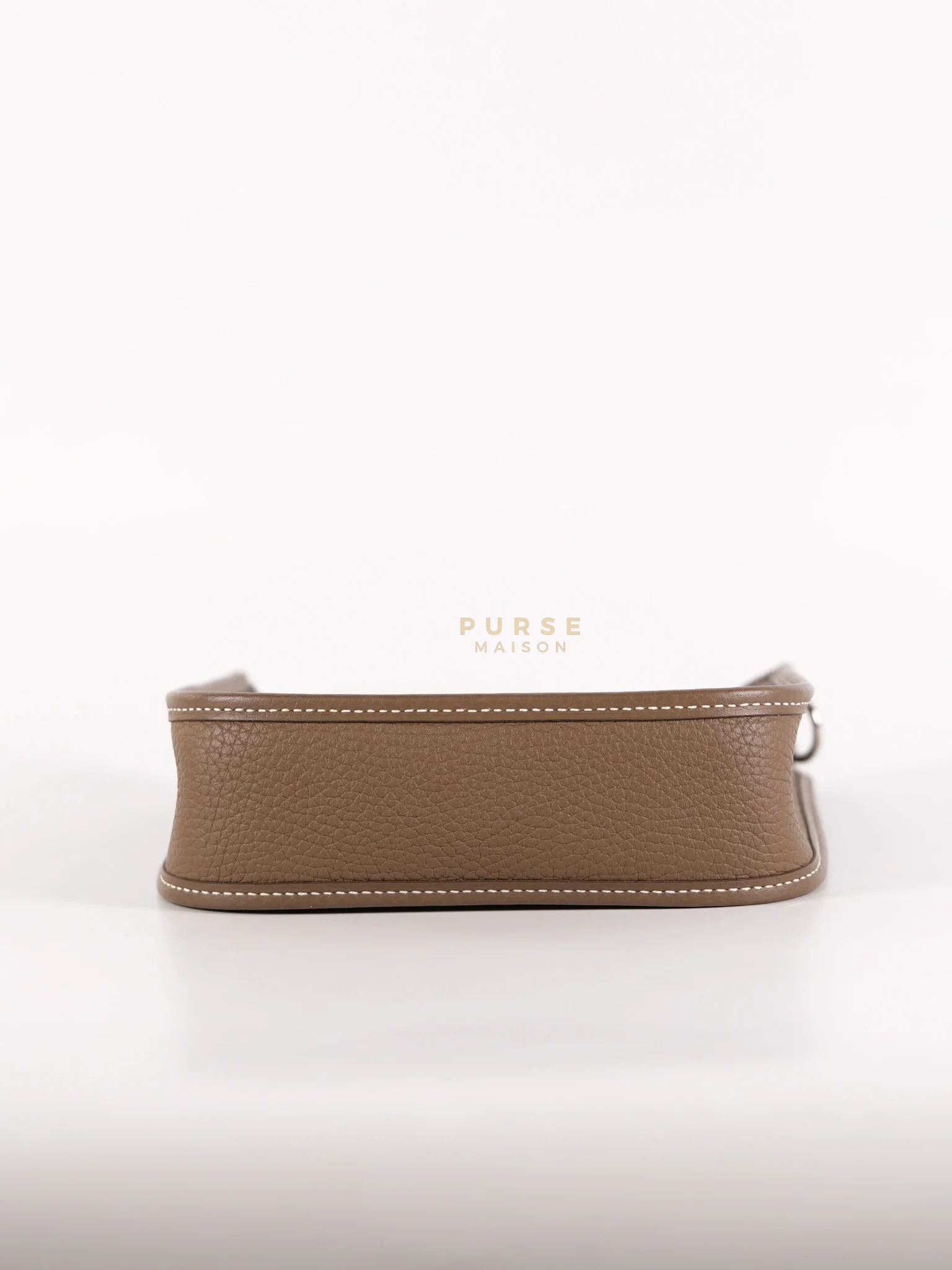 Hermes Evelyne TPM Etoupe in Clemence Leather and Palladium Hardware Stamp Y (2020) - Image 11
