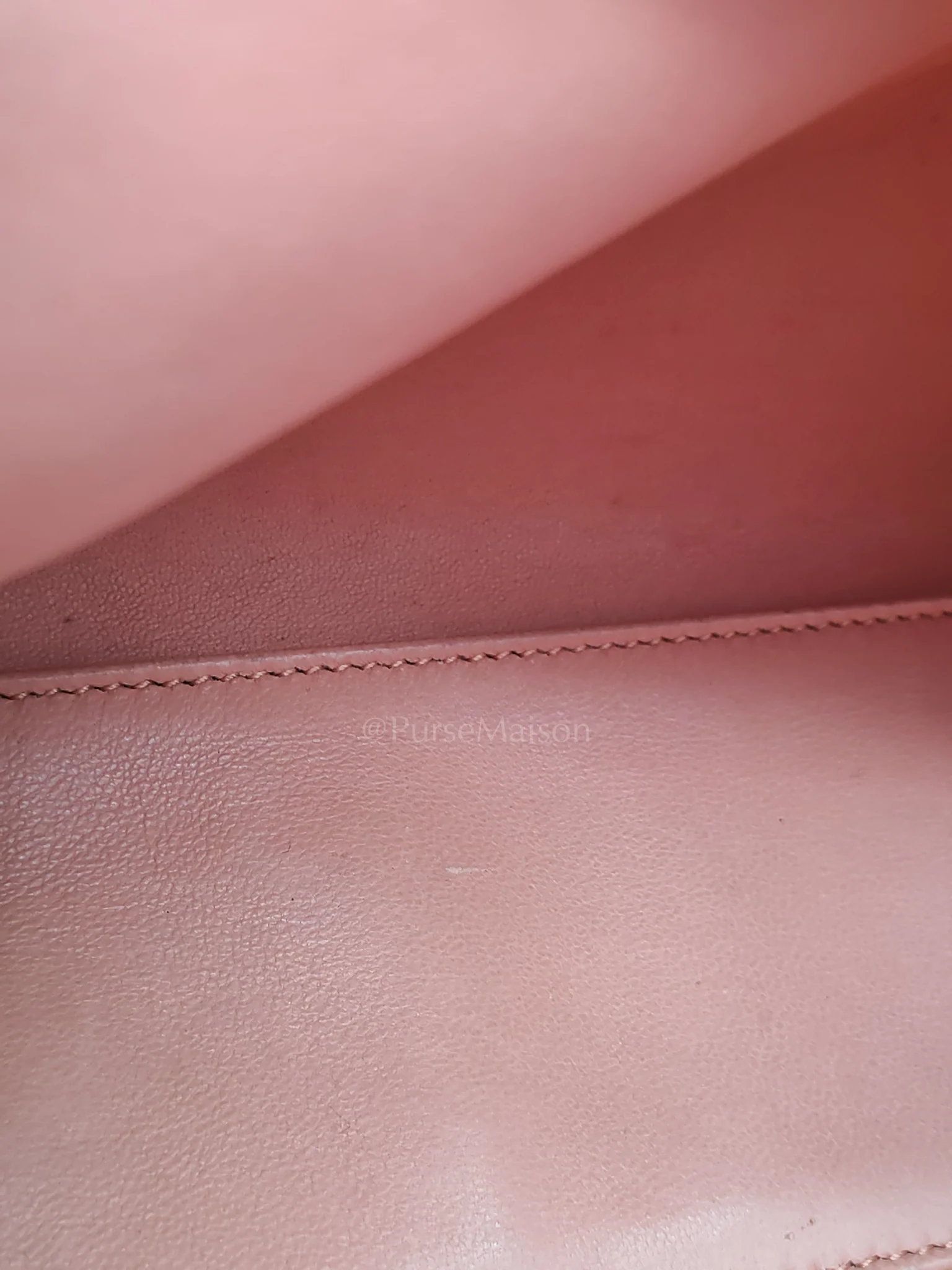 Loro Piana Extra Pocket L27 Pouch in Coral Pink Ostrich Leather & Gold Hardware - Image 26