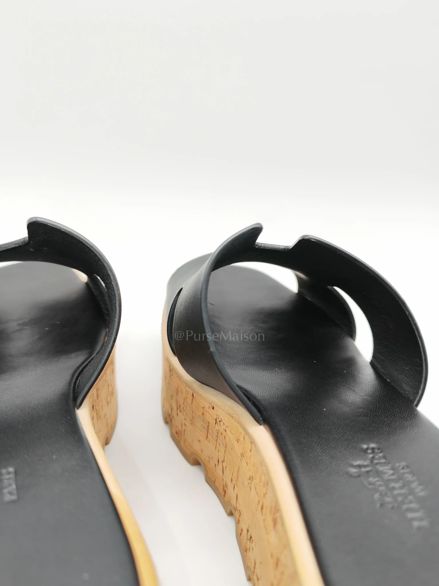 Hermes Eze Sandals in Black Calfskin Leather Size 36 EU (23.5 cm) - Image 14