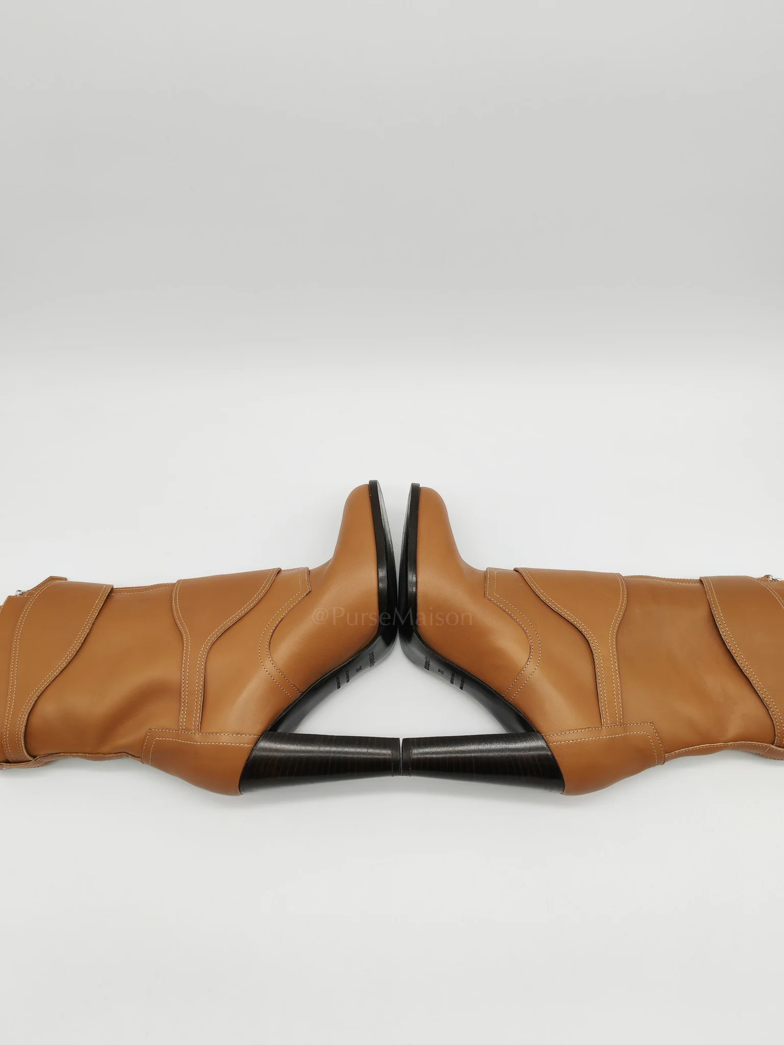 Hermes Feeling Veau Bottine Boots in Tabac Camel Size 38 (24cm) - Image 7