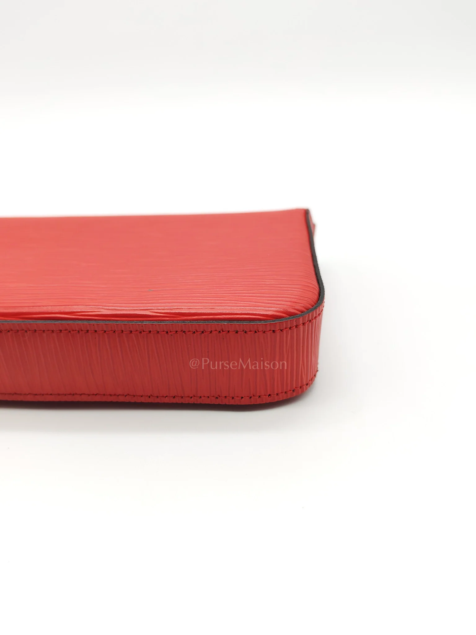 Louis Vuitton Felicie GM in Red Epi Leather Silver Hardware (Date code: TJ0117) - Image 15