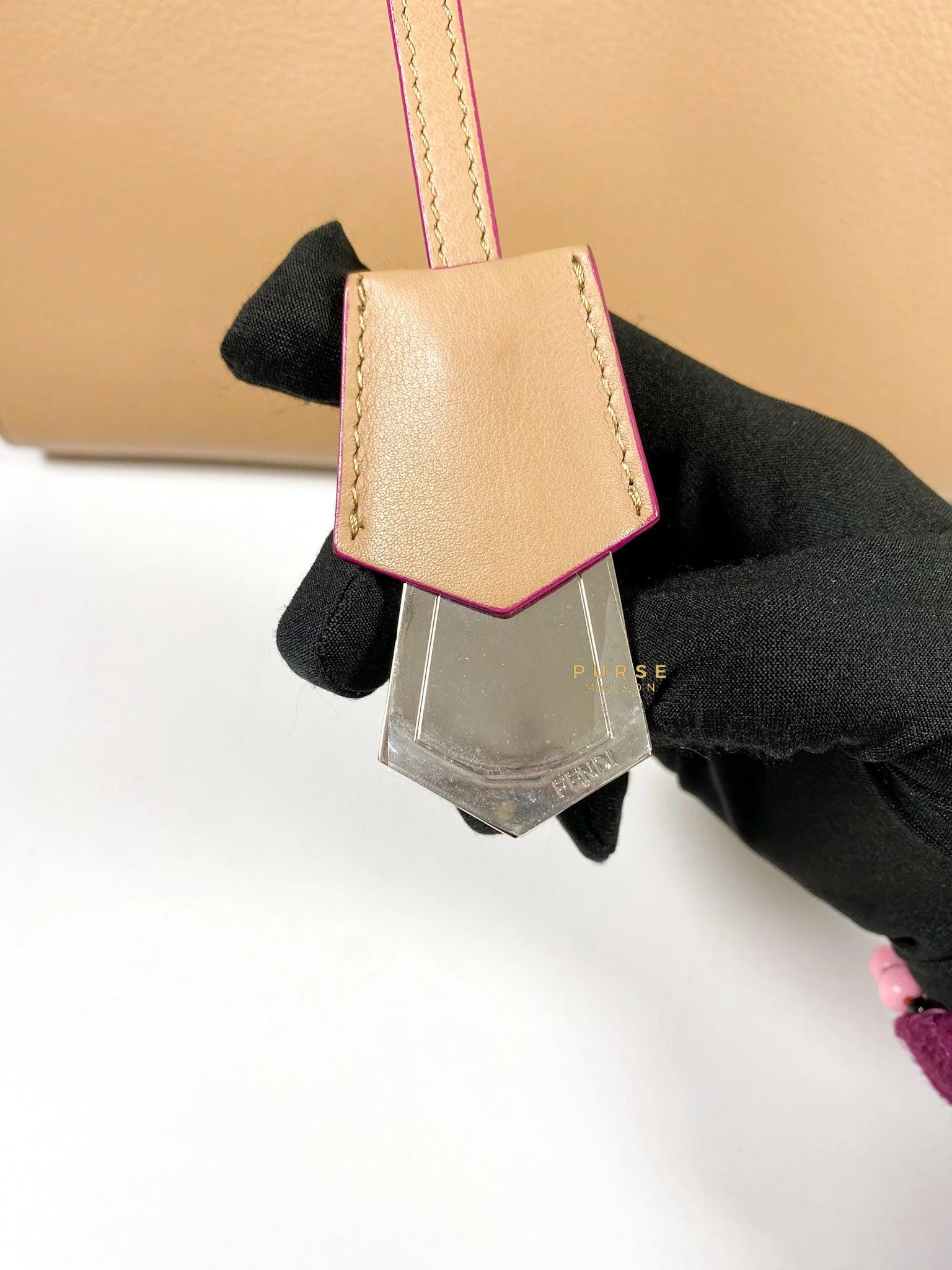 Fendi Fendi 2 Jours Beige Tote Bag - Image 12