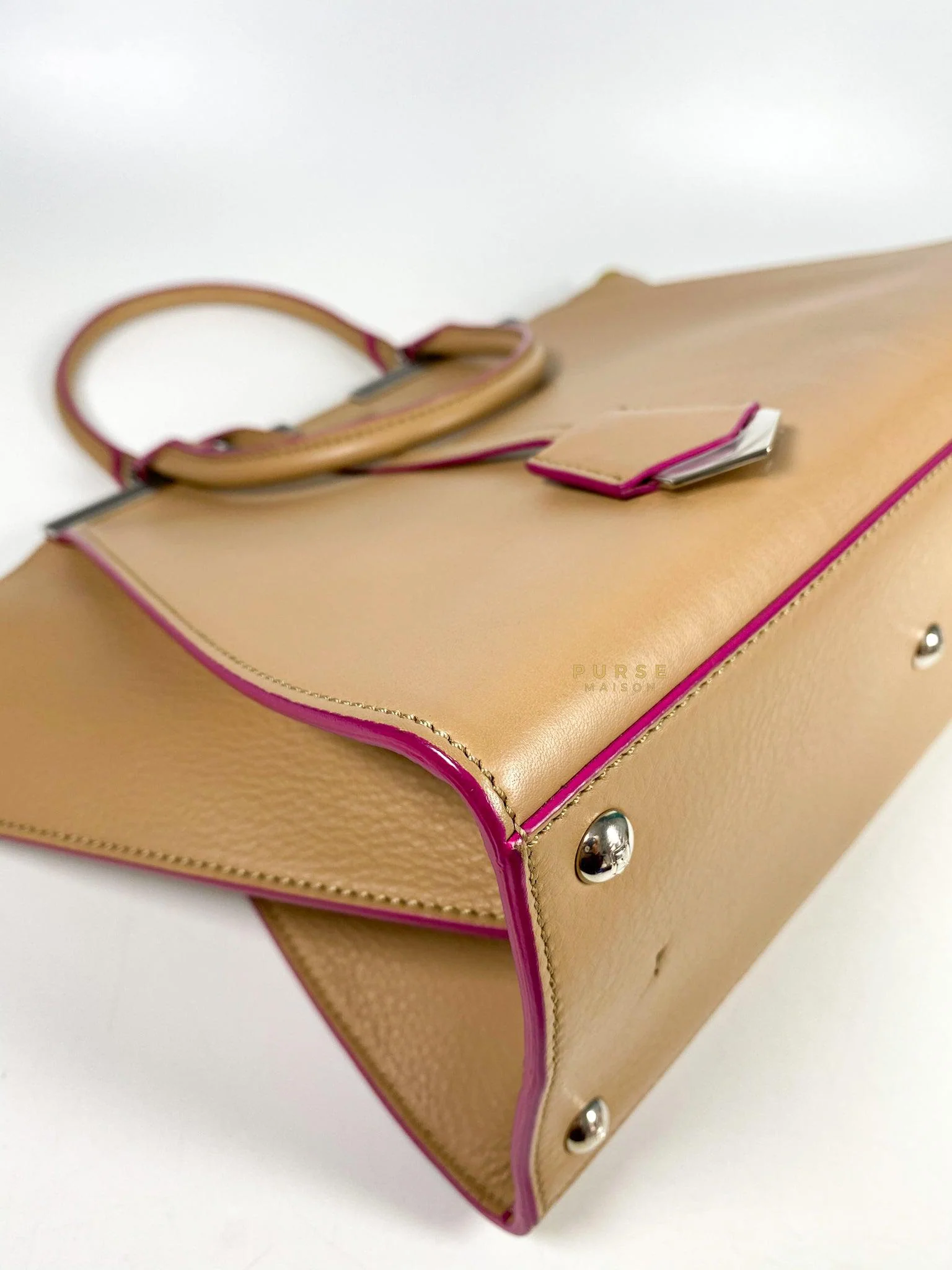 Fendi Fendi 2 Jours Beige Tote Bag - Image 13