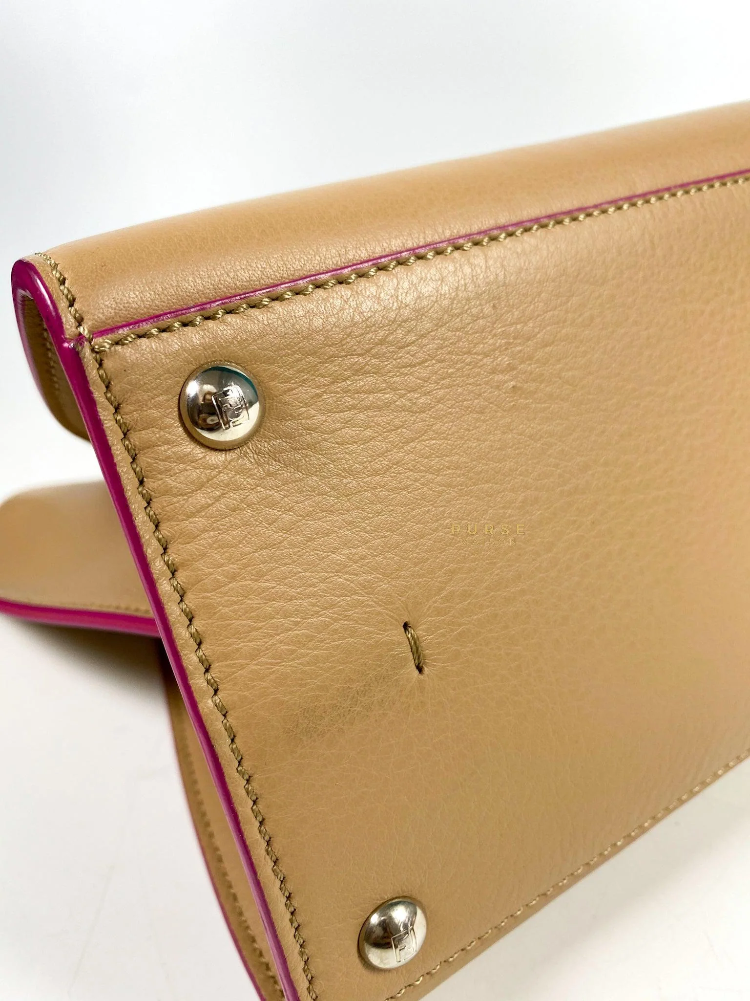 Fendi Fendi 2 Jours Beige Tote Bag - Image 17