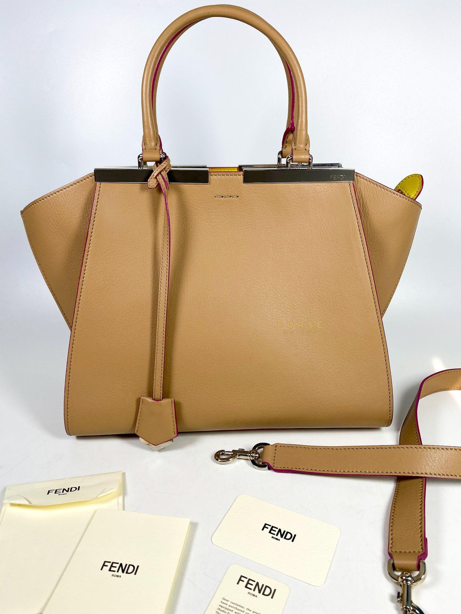 Fendi Fendi 2 Jours Beige Tote Bag - Image 36