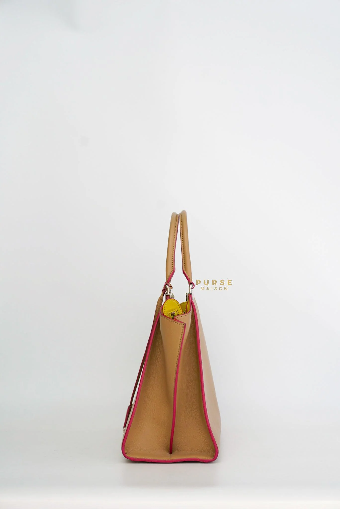 Fendi Fendi 2 Jours Beige Tote Bag - Image 4