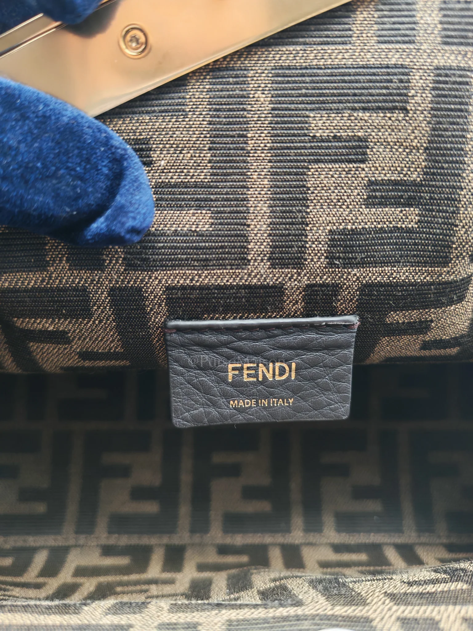 Fendi First Napa Leather Bag in Camel - Image 11