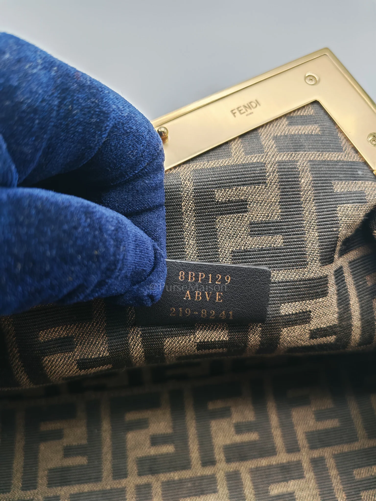 Fendi First Napa Leather Bag in Camel - Image 12