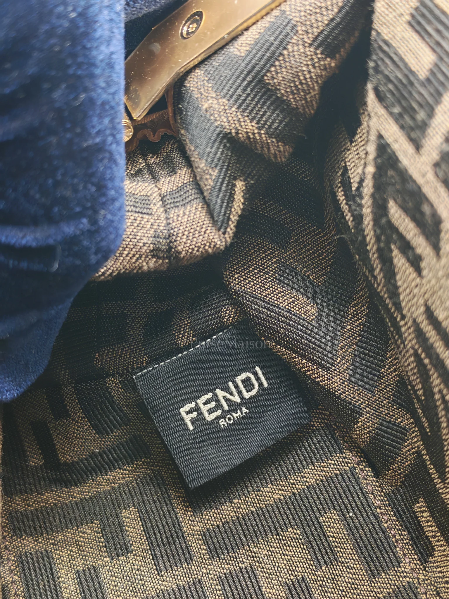 Fendi First Napa Leather Bag in Camel - Image 15
