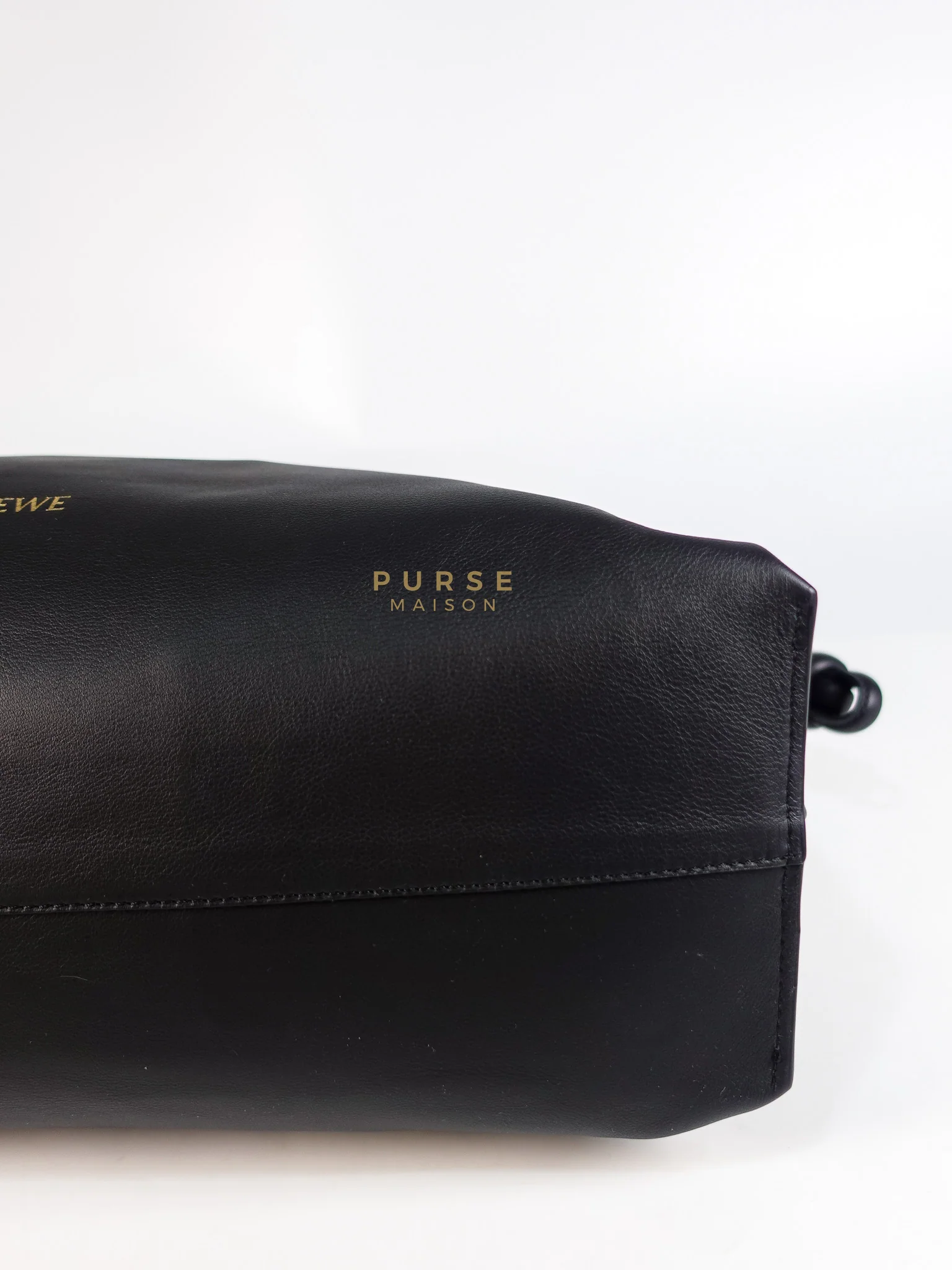 Loewe Flamenco Tote Bag Large in Black Nappa Calfskin Leather - Image 11