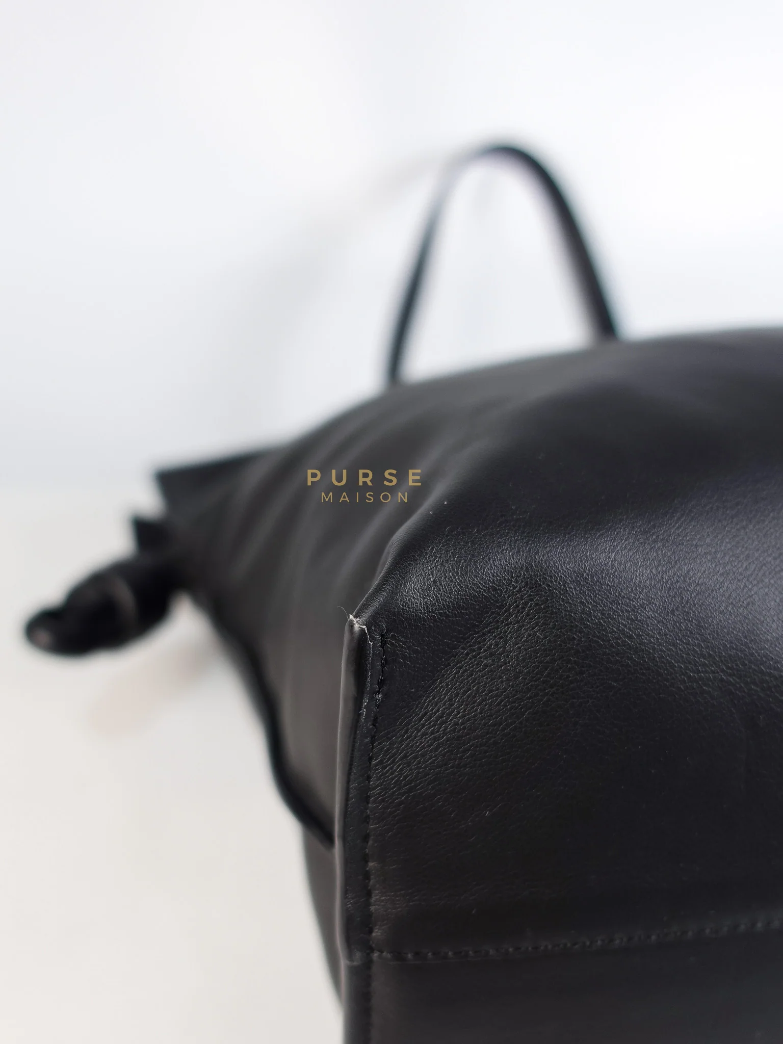 Loewe Flamenco Tote Bag Large in Black Nappa Calfskin Leather - Image 8