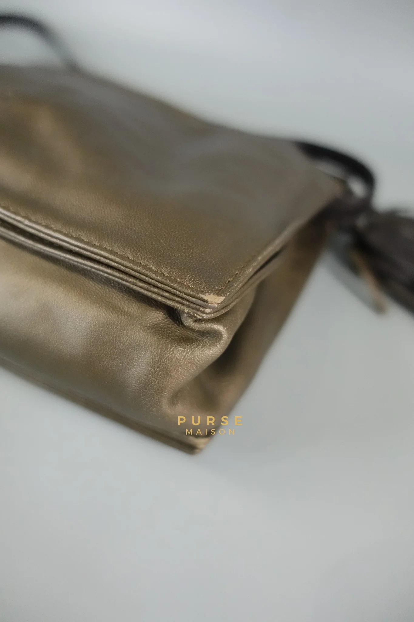 Loewe Dulce in Flamenco 22 in Caramel Lambskin Leather - Image 11