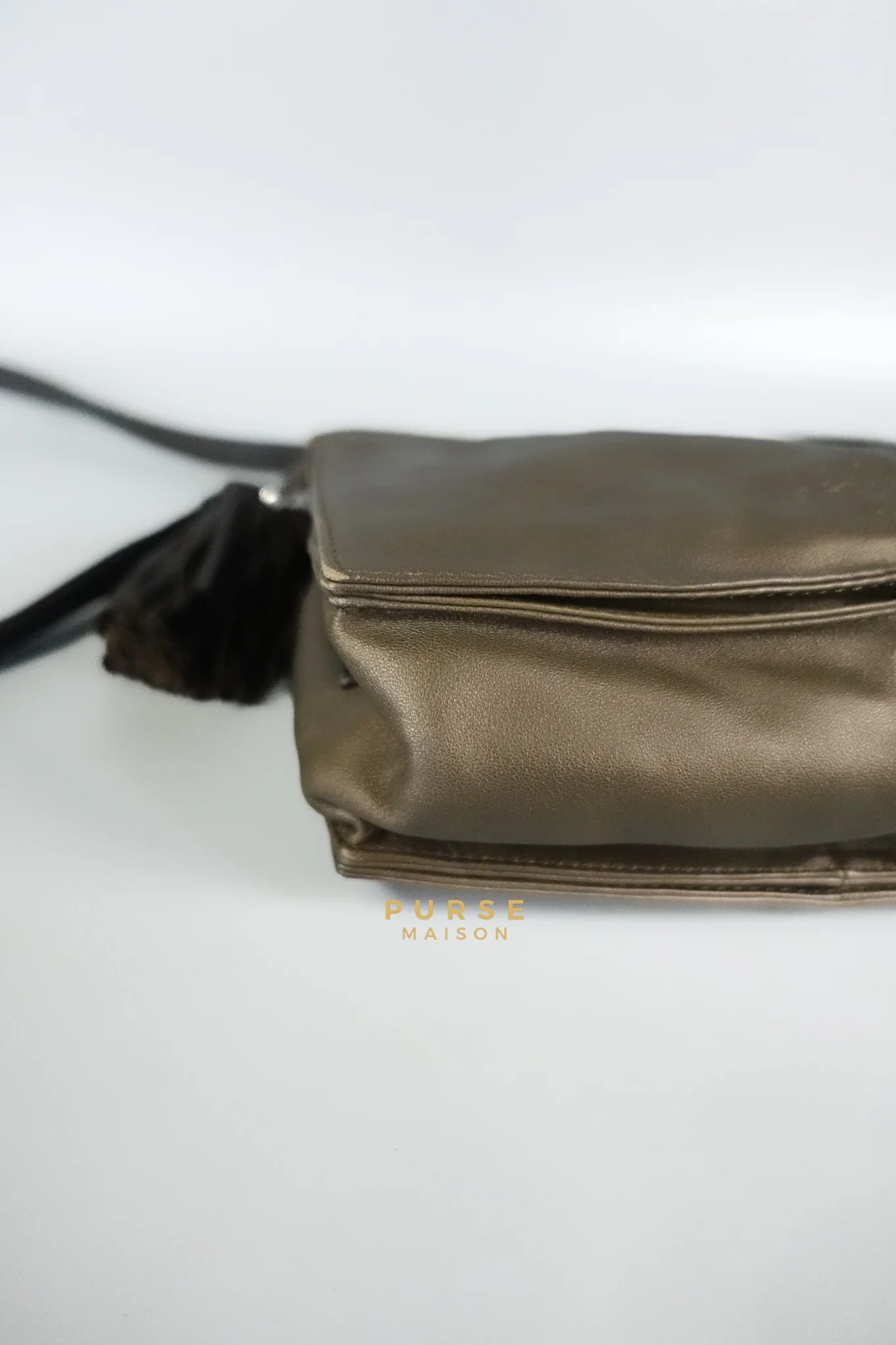 Loewe Dulce in Flamenco 22 in Caramel Lambskin Leather - Image 13