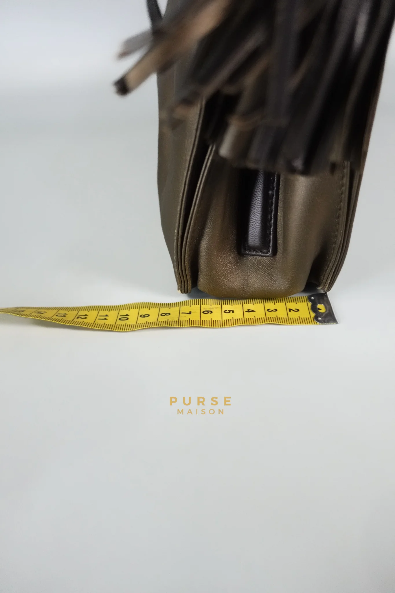 Loewe Dulce in Flamenco 22 in Caramel Lambskin Leather - Image 26