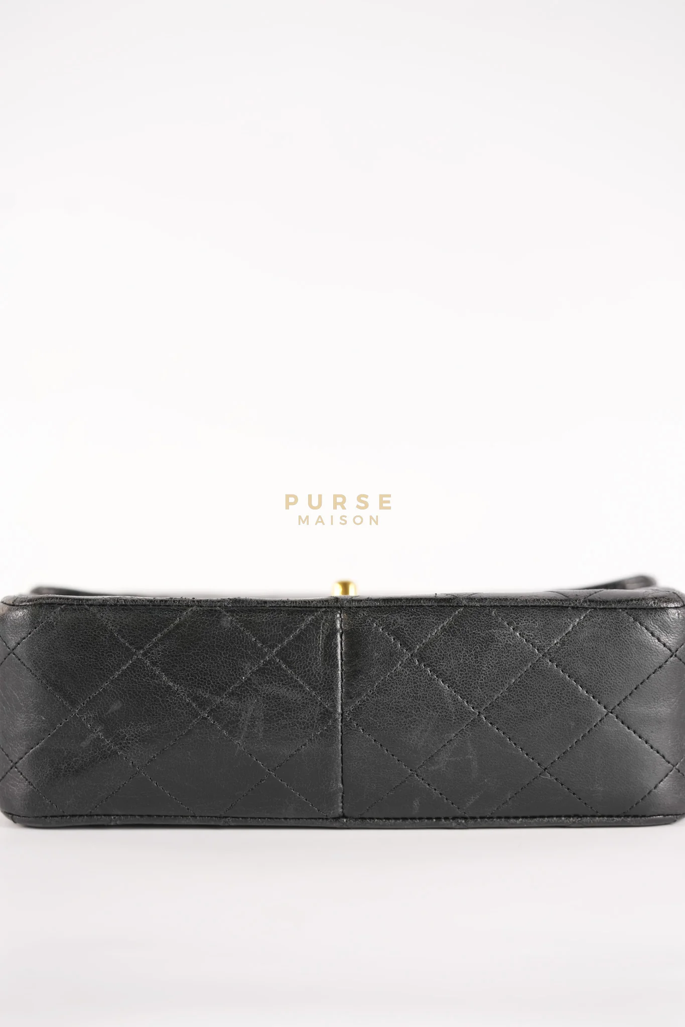 Chanel Classic Square Flap Bag in Black Quilted Lambskin Leather and 24k Gold Hardware Series 1 - Image 21