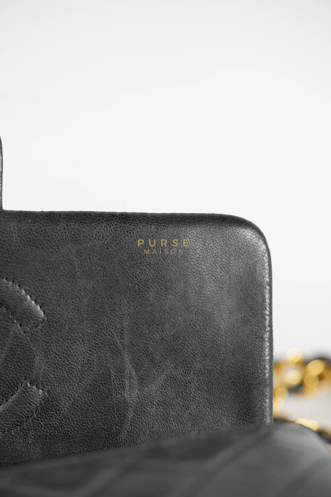 Chanel Classic Square Flap Bag in Black Quilted Lambskin Leather and 24k Gold Hardware Series 1 - Image 34