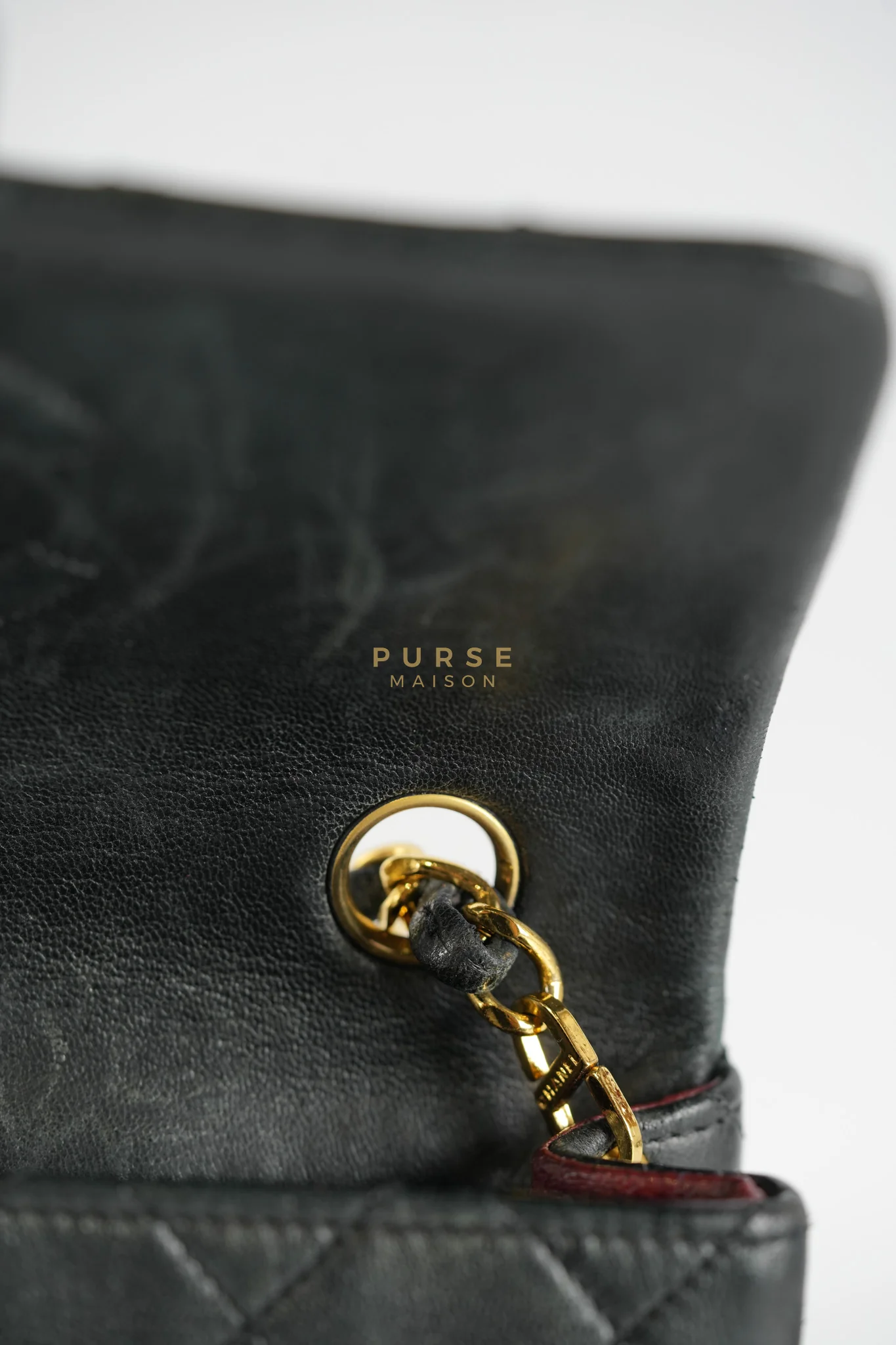 Chanel Classic Square Flap Bag in Black Quilted Lambskin Leather and 24k Gold Hardware Series 1 - Image 35