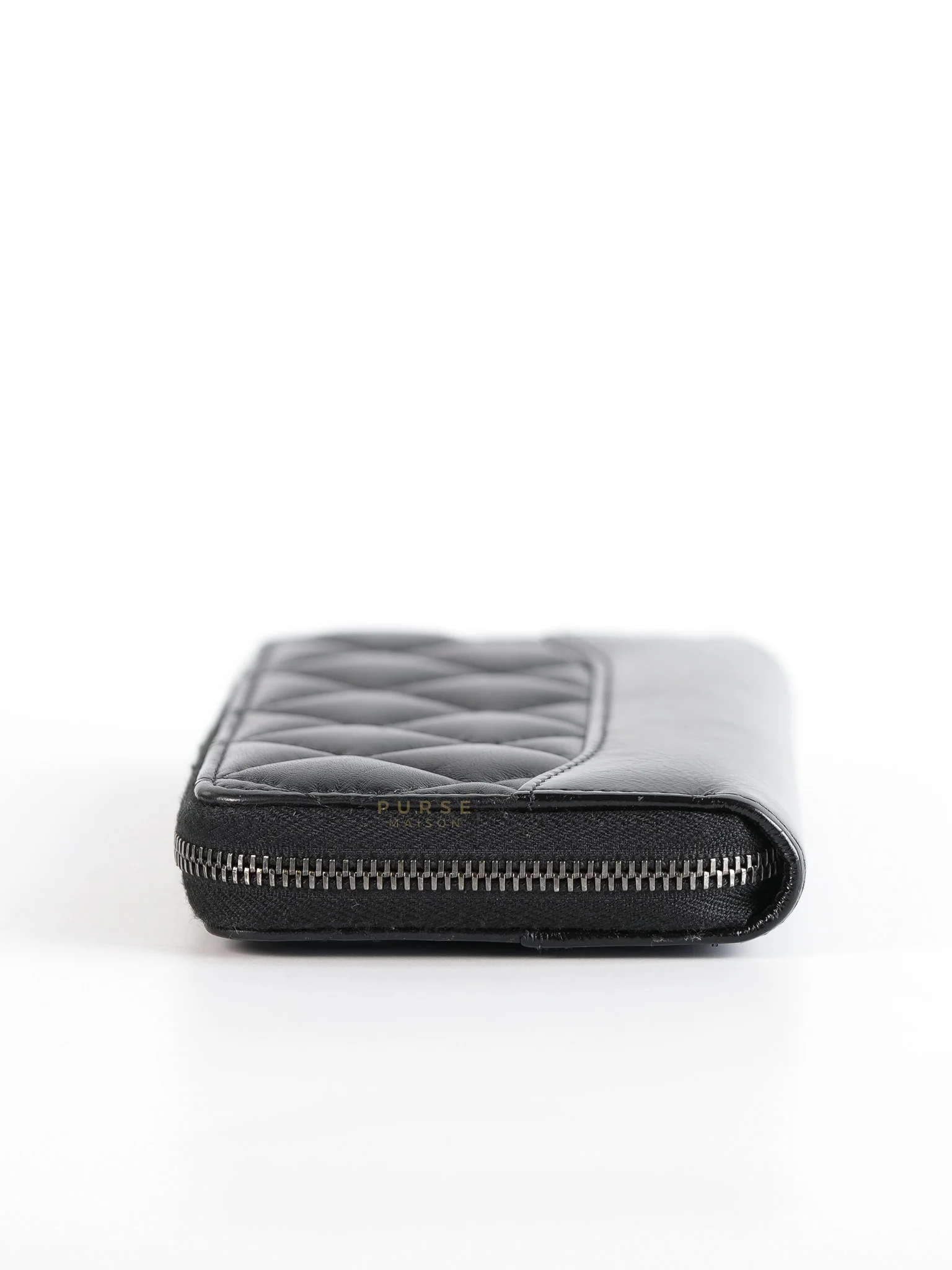 Chanel Gabrielle Zipped Coin Purse Wallet in Aged Gold Hardware Series 25 - Image 3