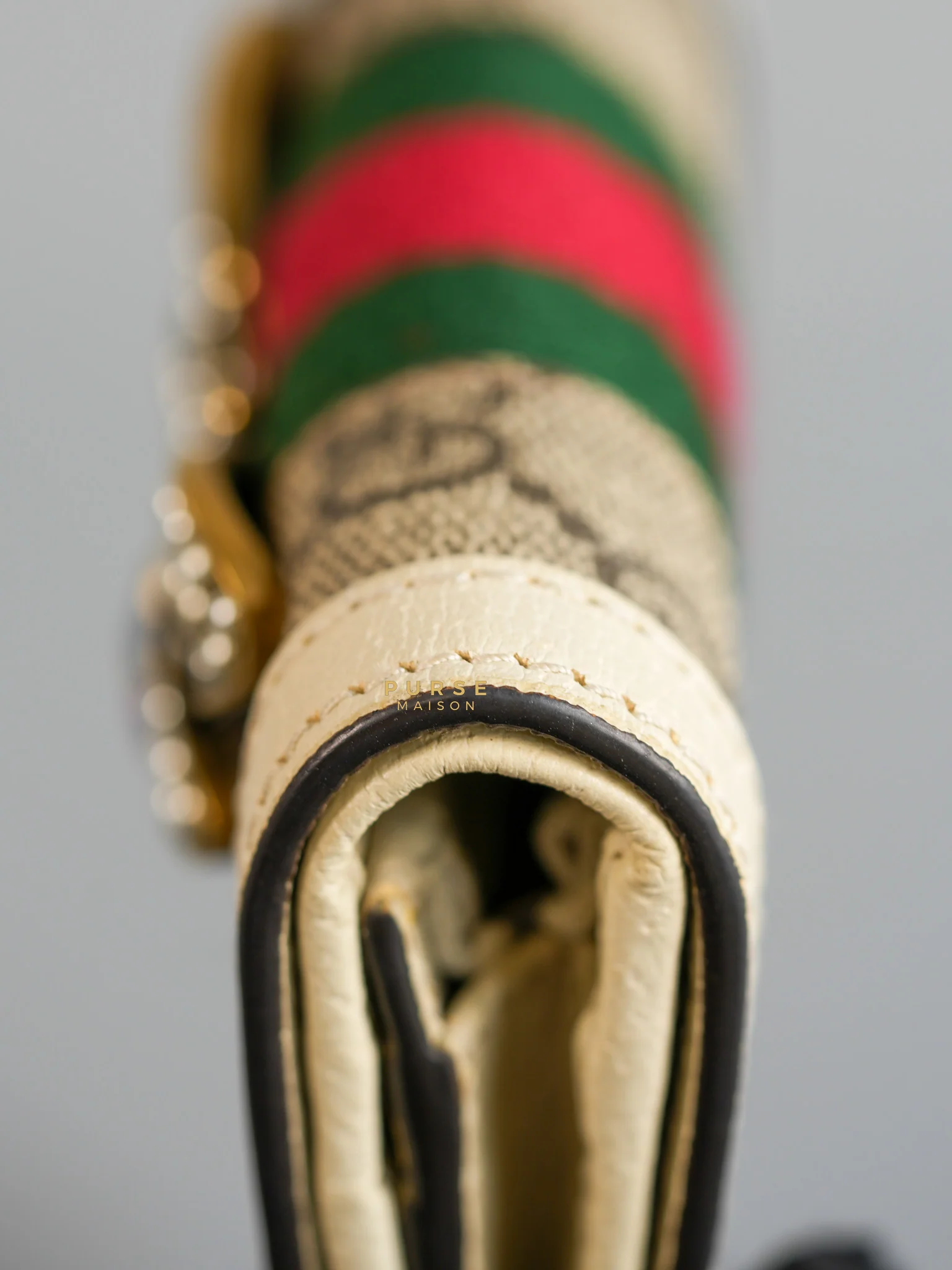 Gucci Queen Margaret Monogram Web Canvas Wallet - Image 12