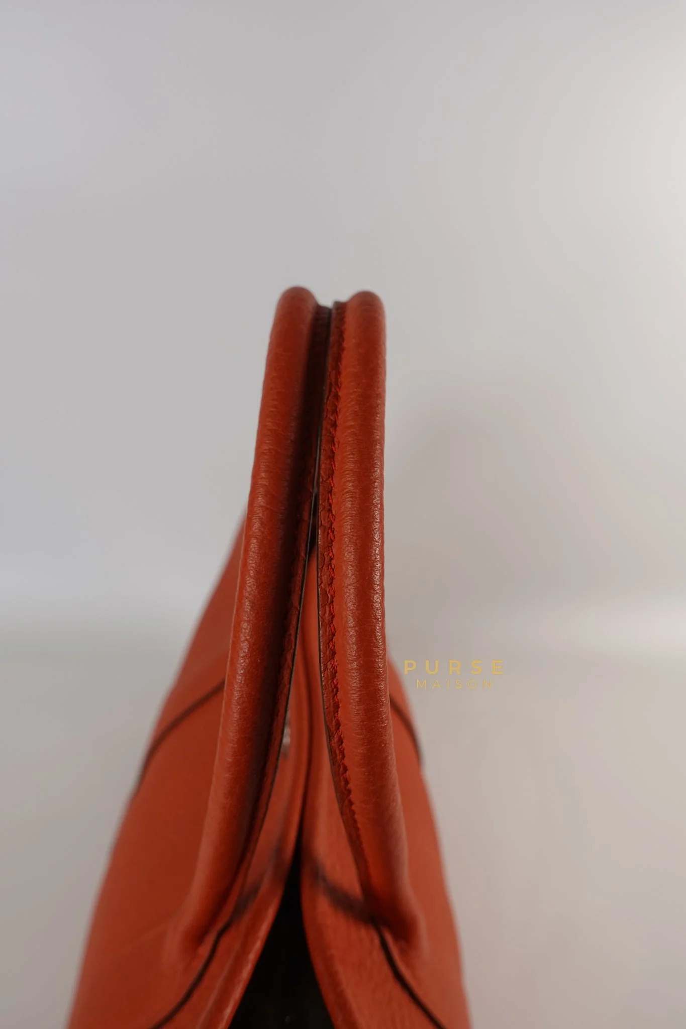 Hermes Garden Party 30 in Poppy Orange Negonda Leather PHW Stamp Square Q (2013) - Image 34