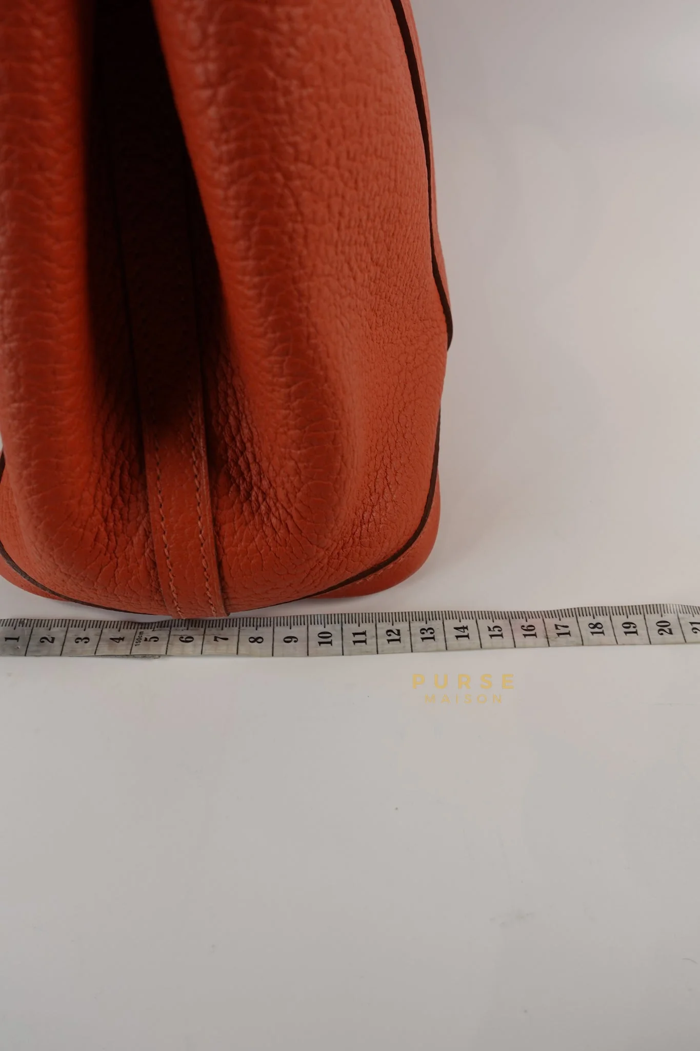 Hermes Garden Party 30 in Poppy Orange Negonda Leather PHW Stamp Square Q (2013) - Image 40