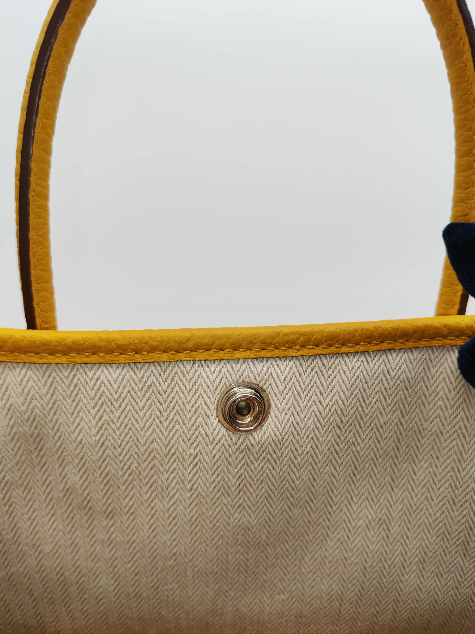 Hermes Garden Party Tote 30 (GPT) in Jaune Ambre Palladium Hardware Stamp D (2019) - Image 15