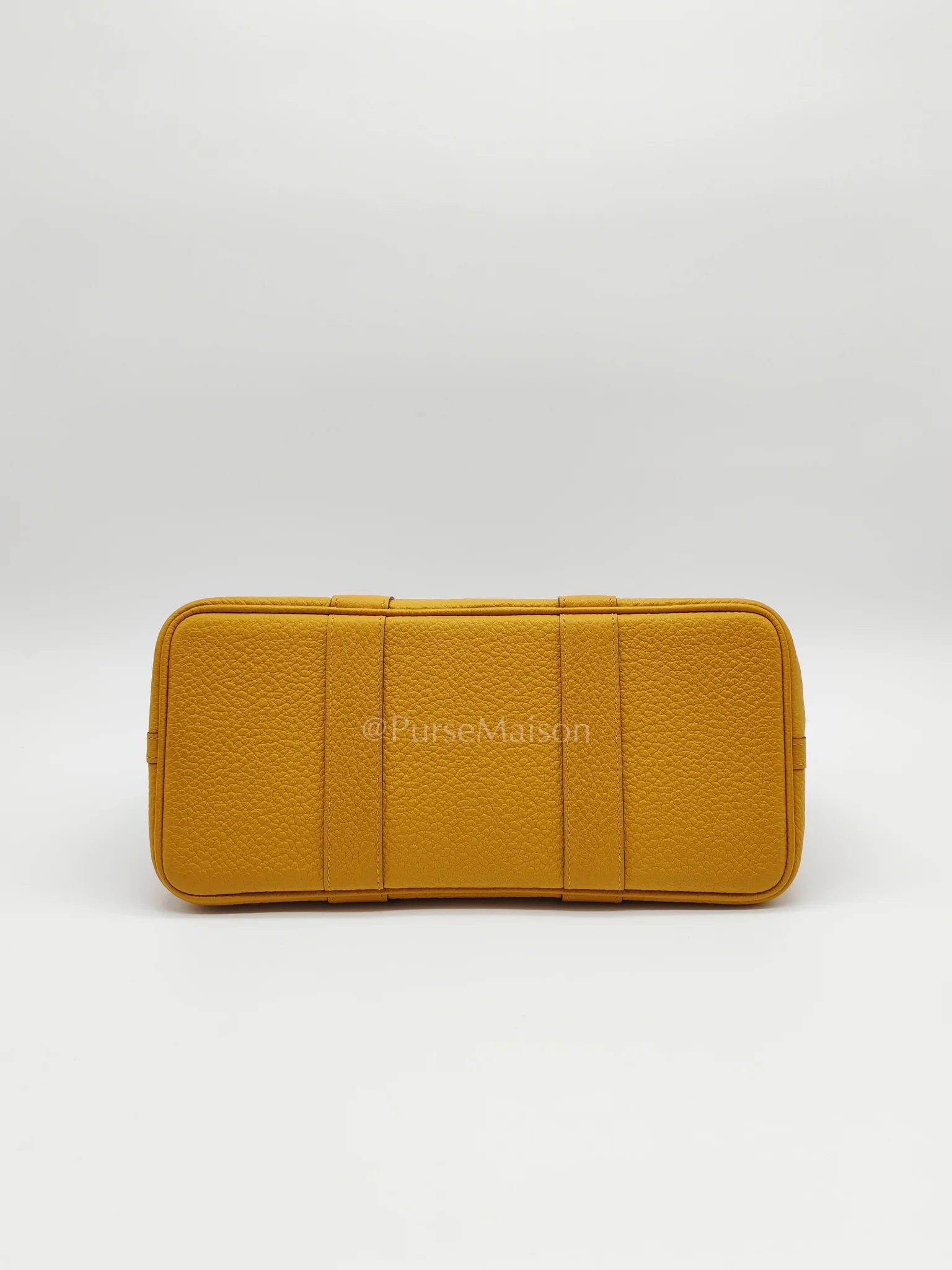 Hermes Garden Party Tote 30 (GPT) in Jaune Ambre Palladium Hardware Stamp D (2019) - Image 7