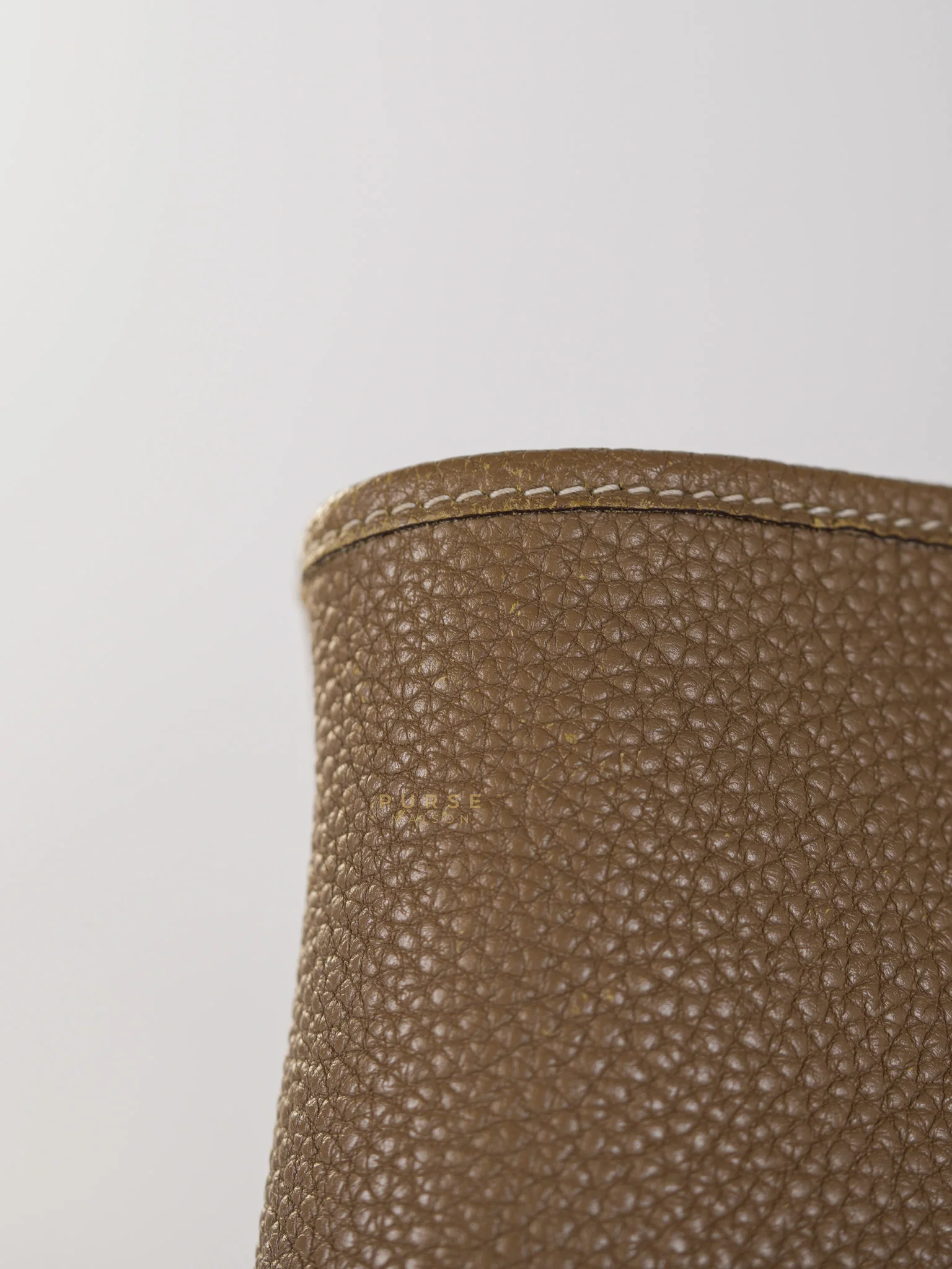 Hermes Garden Party Tote 30 (GPT) Etoupe Negonda Leather in Palladium Hardware Stamp Square R (2014) - Image 26