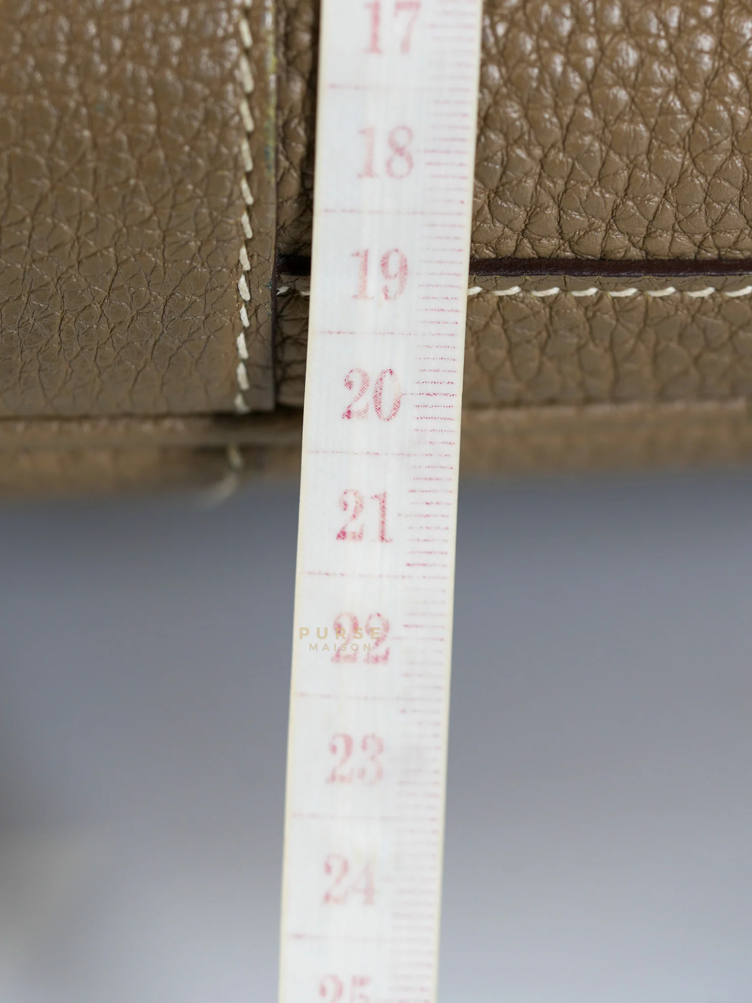 Hermes Garden Party Tote 30 (GPT) Etoupe Negonda Leather in Palladium Hardware Stamp Square R (2014) - Image 45