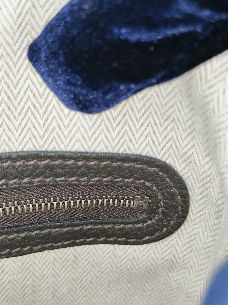 Hermes Garden Party Tote (GPT) 30 in Ebene Negonda Leather & Palladium Hardware Stamp B(2023) - Image 21