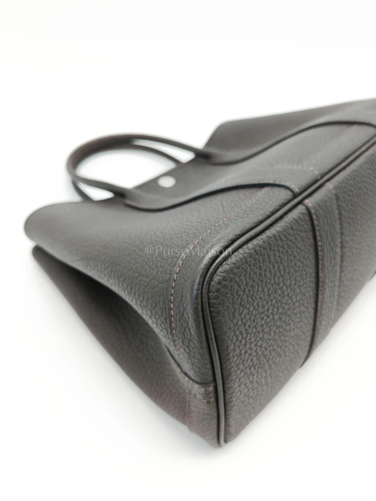Hermes Garden Party Tote (GPT) 30 in Ebene Negonda Leather & Palladium Hardware Stamp B(2023) - Image 9