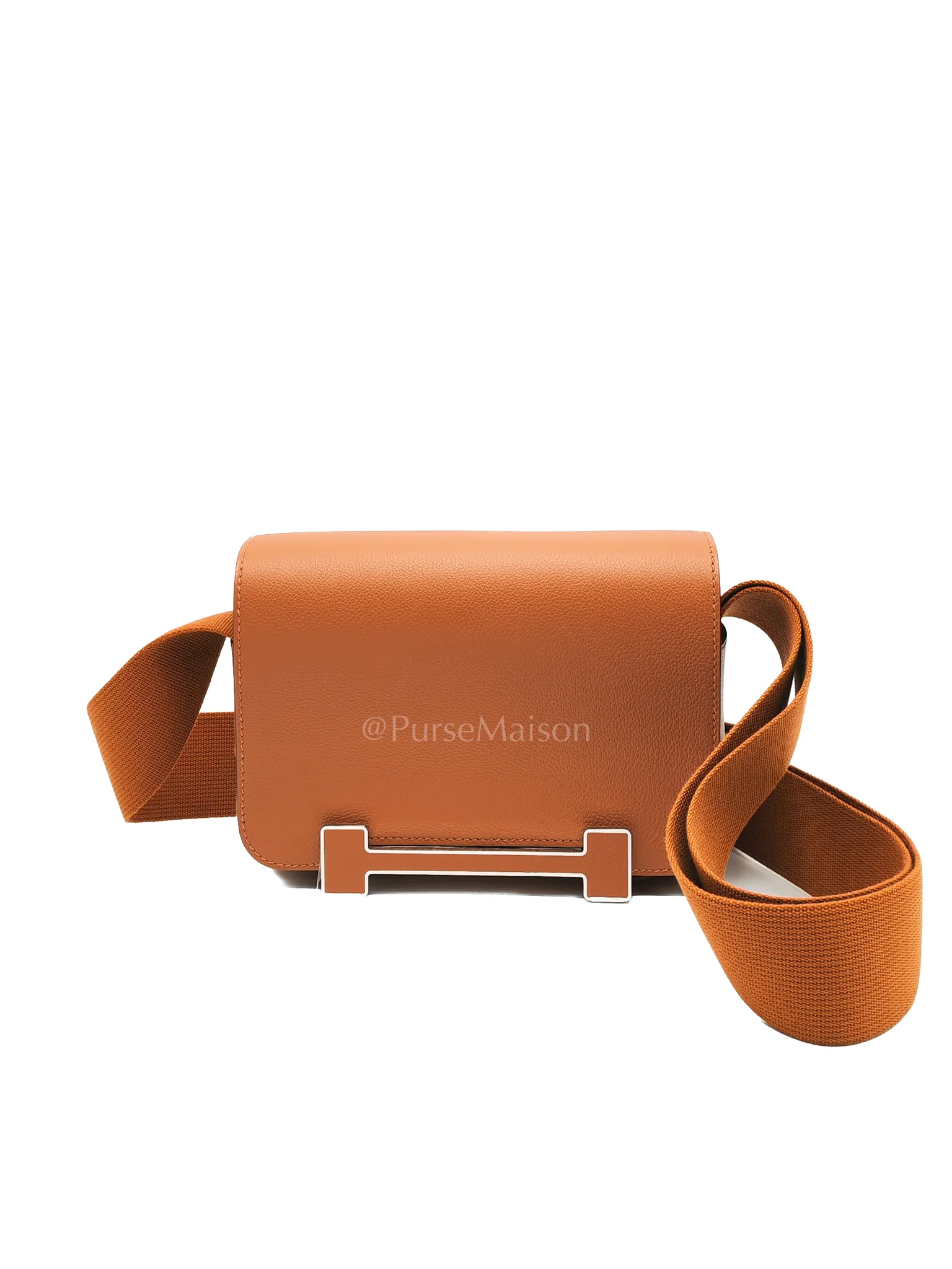 Hermes Geta in Gold Evercolor Leather & Palladium Hardware Stamp K(2025)