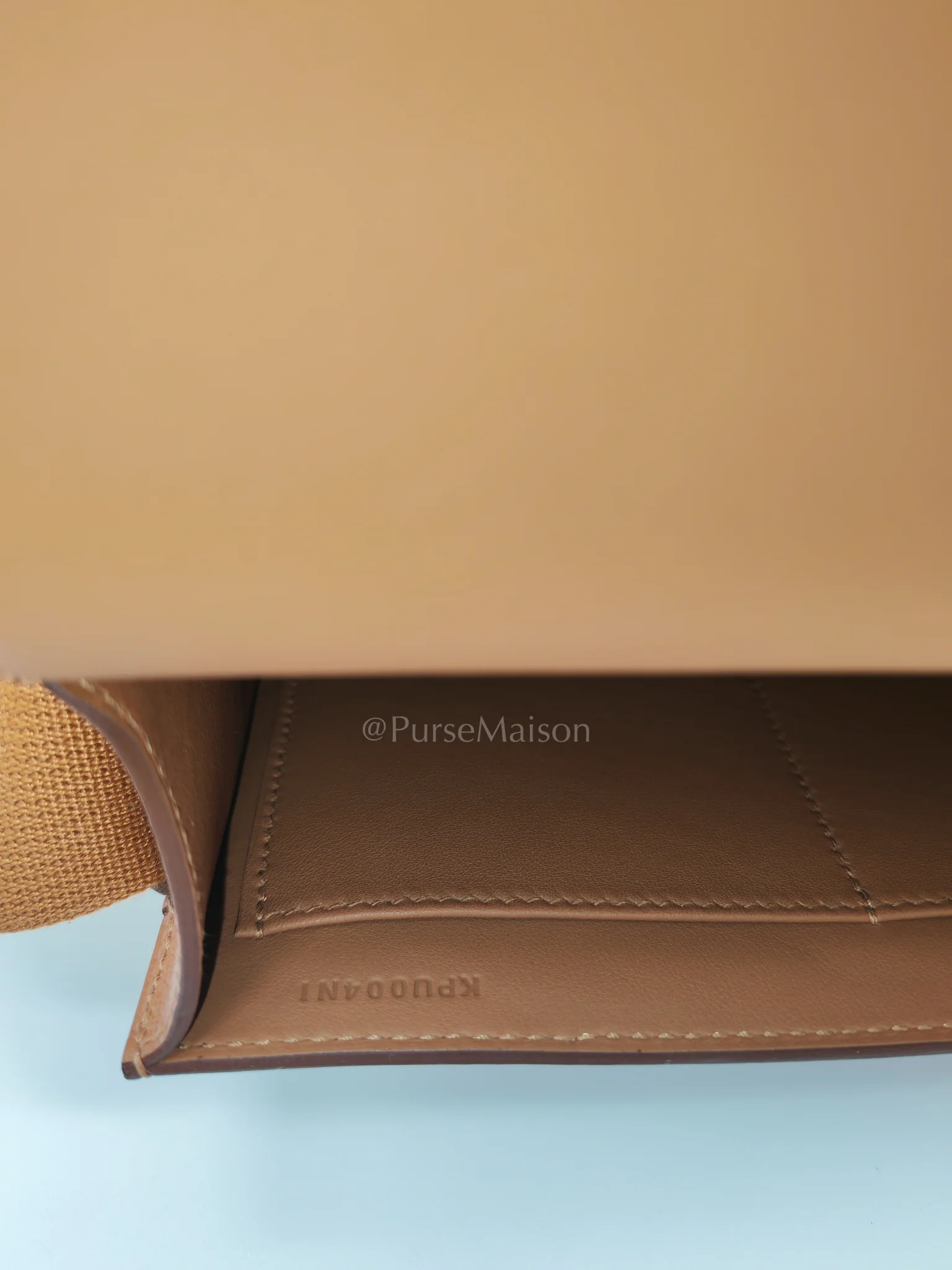 Hermes Geta in Gold Evercolor Leather & Palladium Hardware Stamp K(2025) - Image 16