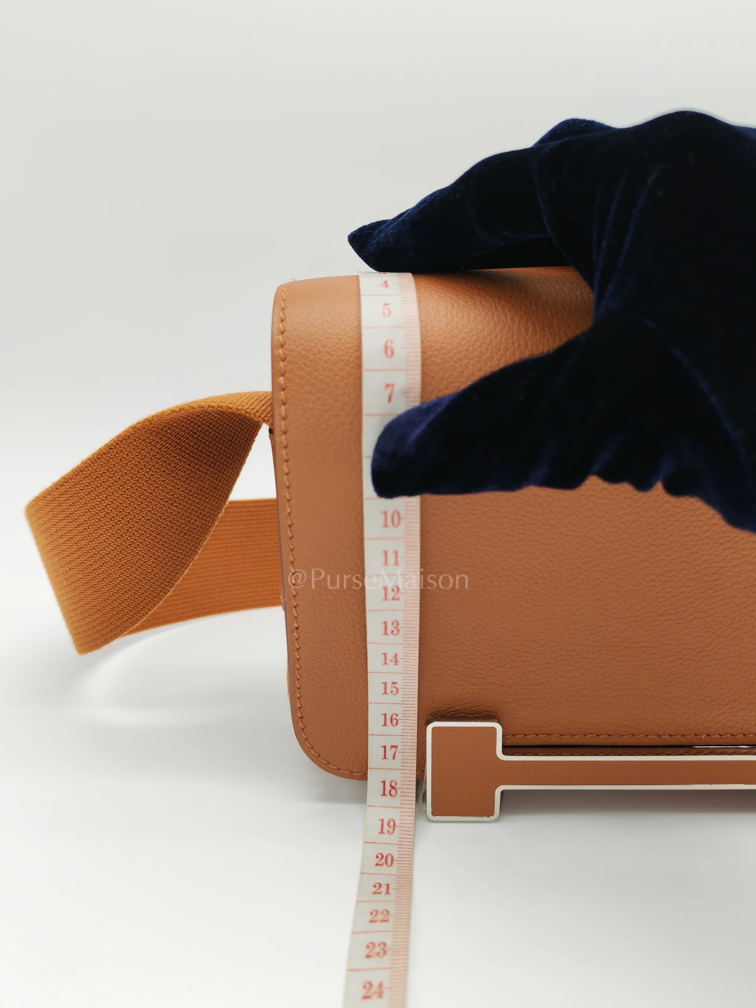 Hermes Geta in Gold Evercolor Leather & Palladium Hardware Stamp K(2025) - Image 19