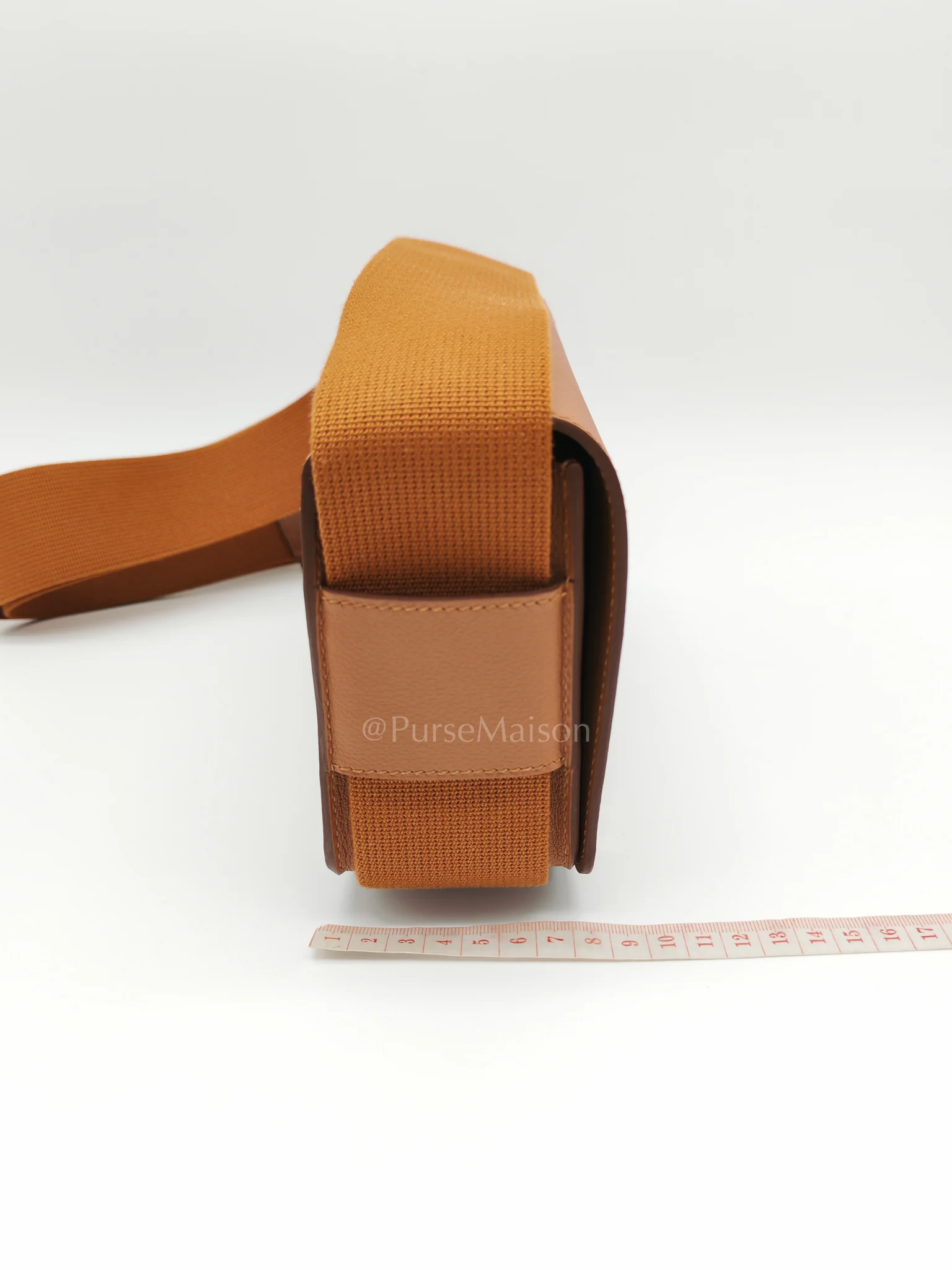 Hermes Geta in Gold Evercolor Leather & Palladium Hardware Stamp K(2025) - Image 20